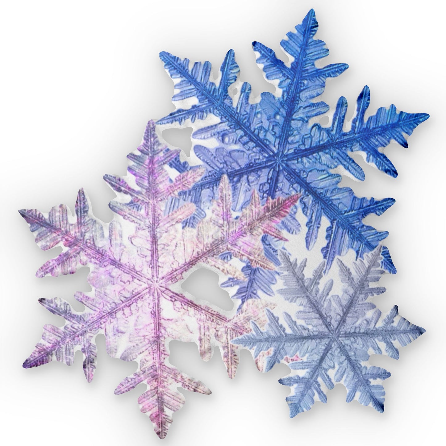 Winter WonderLand SnowFlakes Design Shaped Pillow