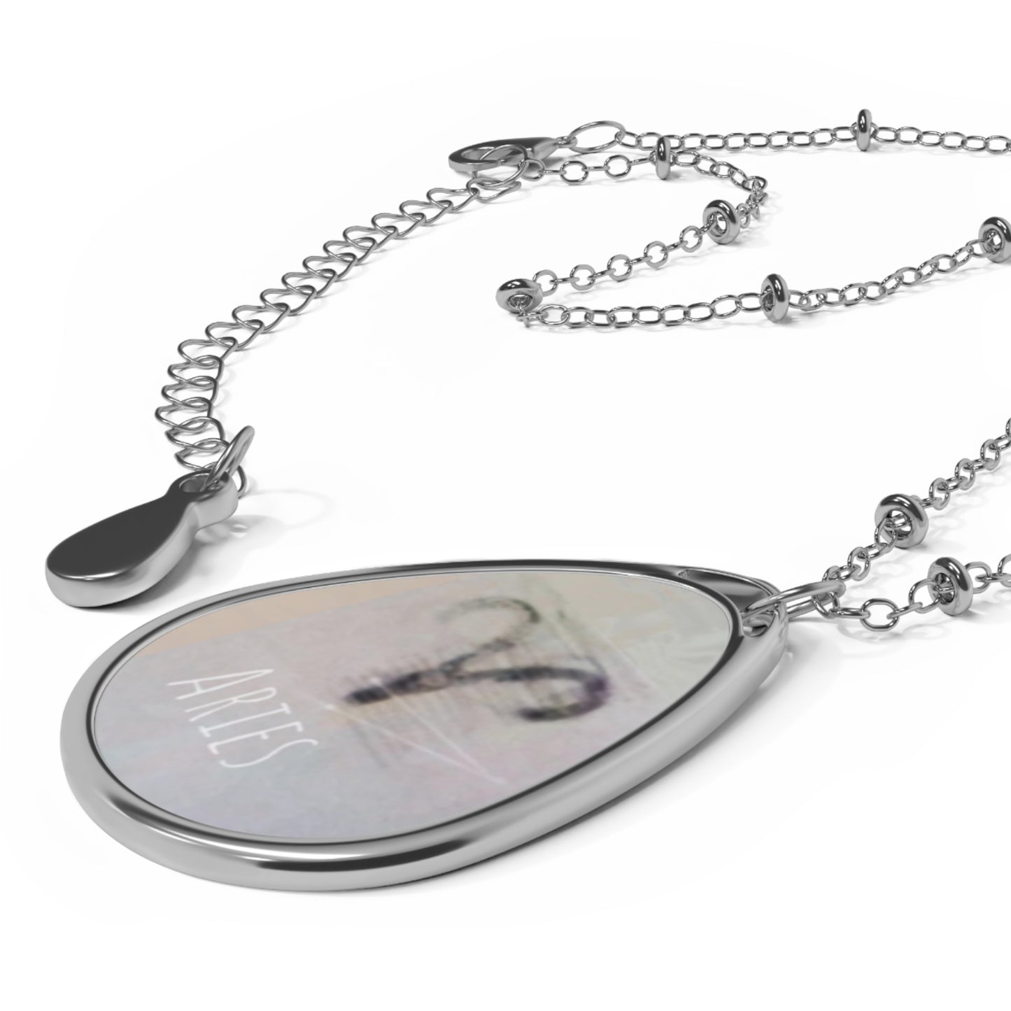 Zodiacs ARIES Sign Oval Pendant