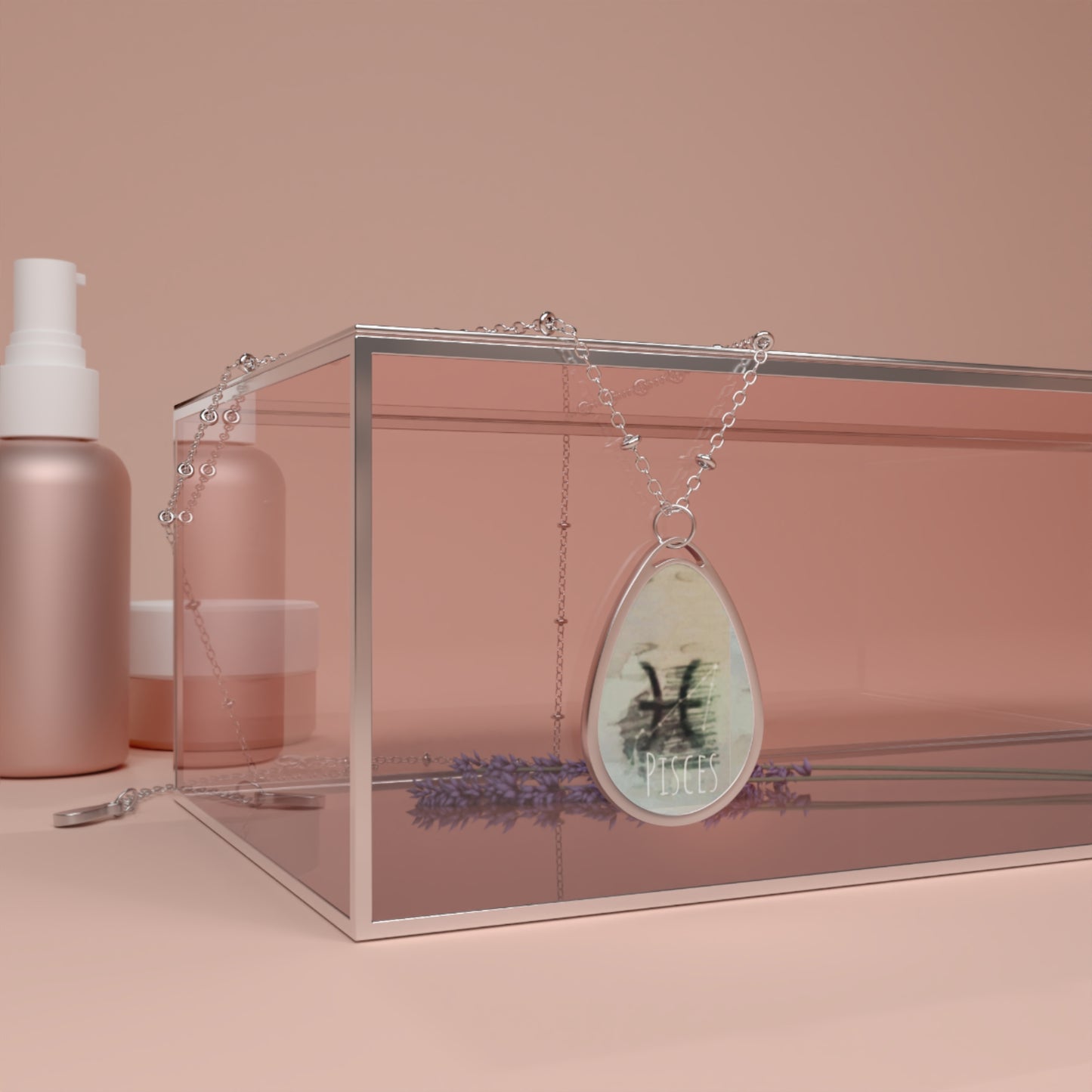 Zodiacs PISCES Sign Pendant Necklace