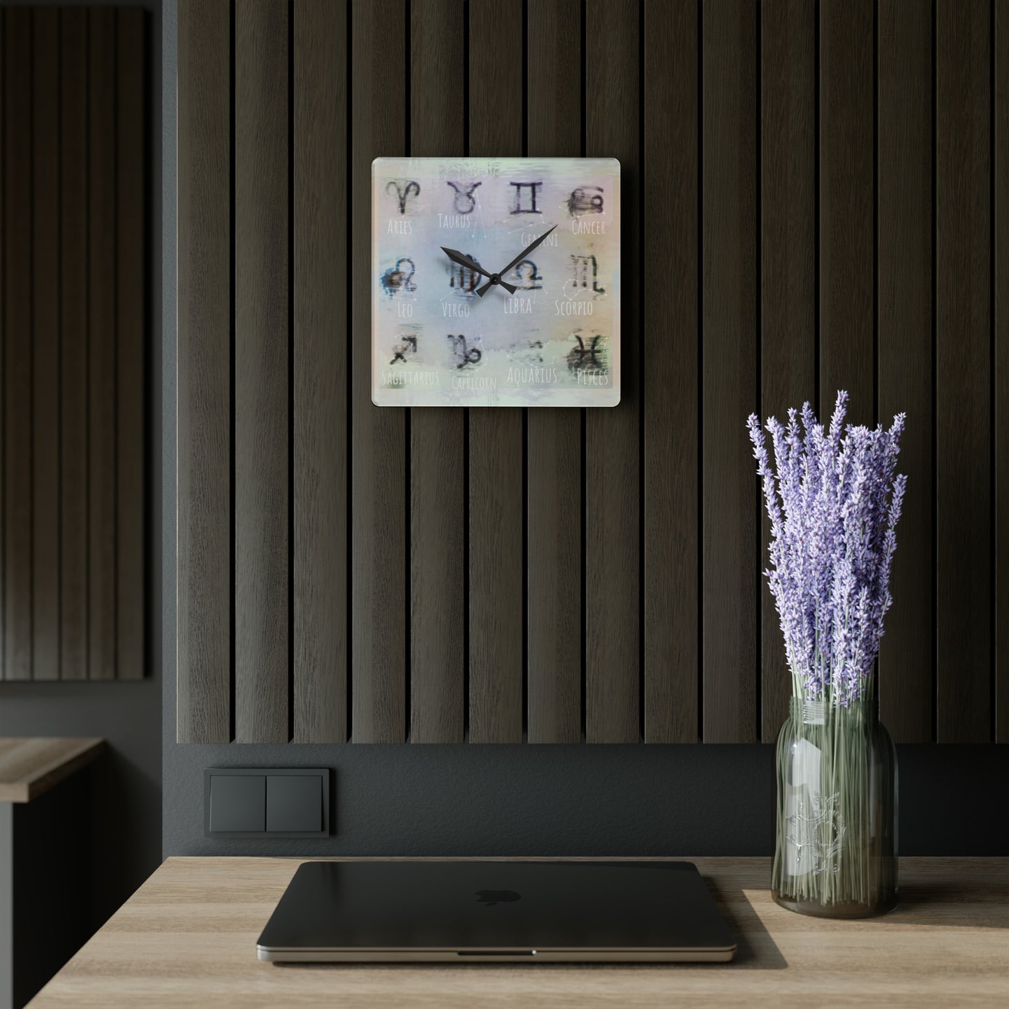 Wall Clock (12 Zodiac Signs)