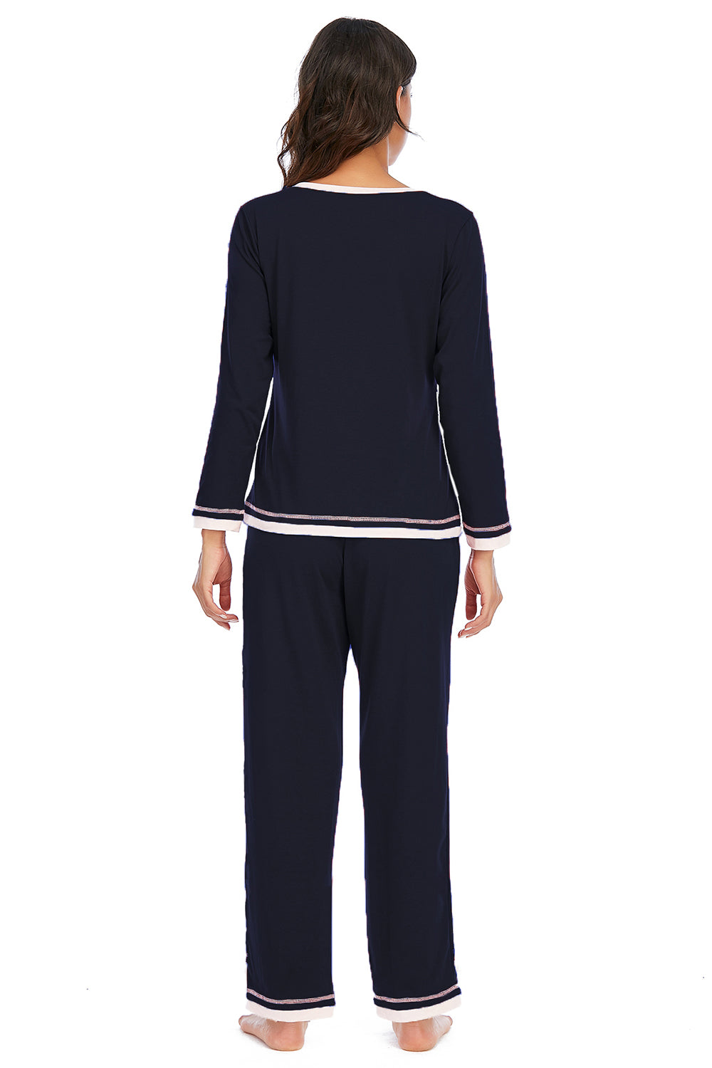 Women's Lounge Pick V-Neck Top and Pants COTTON BLEND Lounge Set
