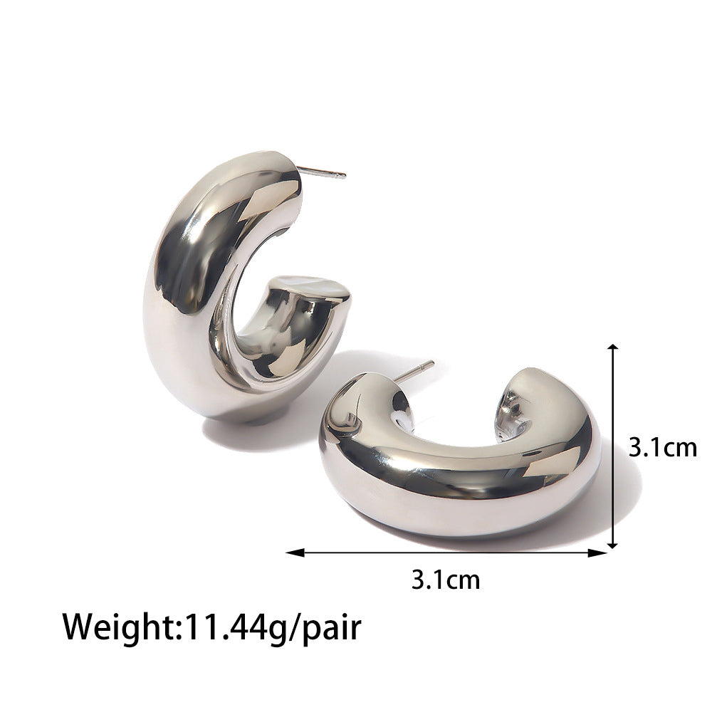 ZZZ XYZodiacs Jewelry High Quality Hoop Earrings (18K Gold)