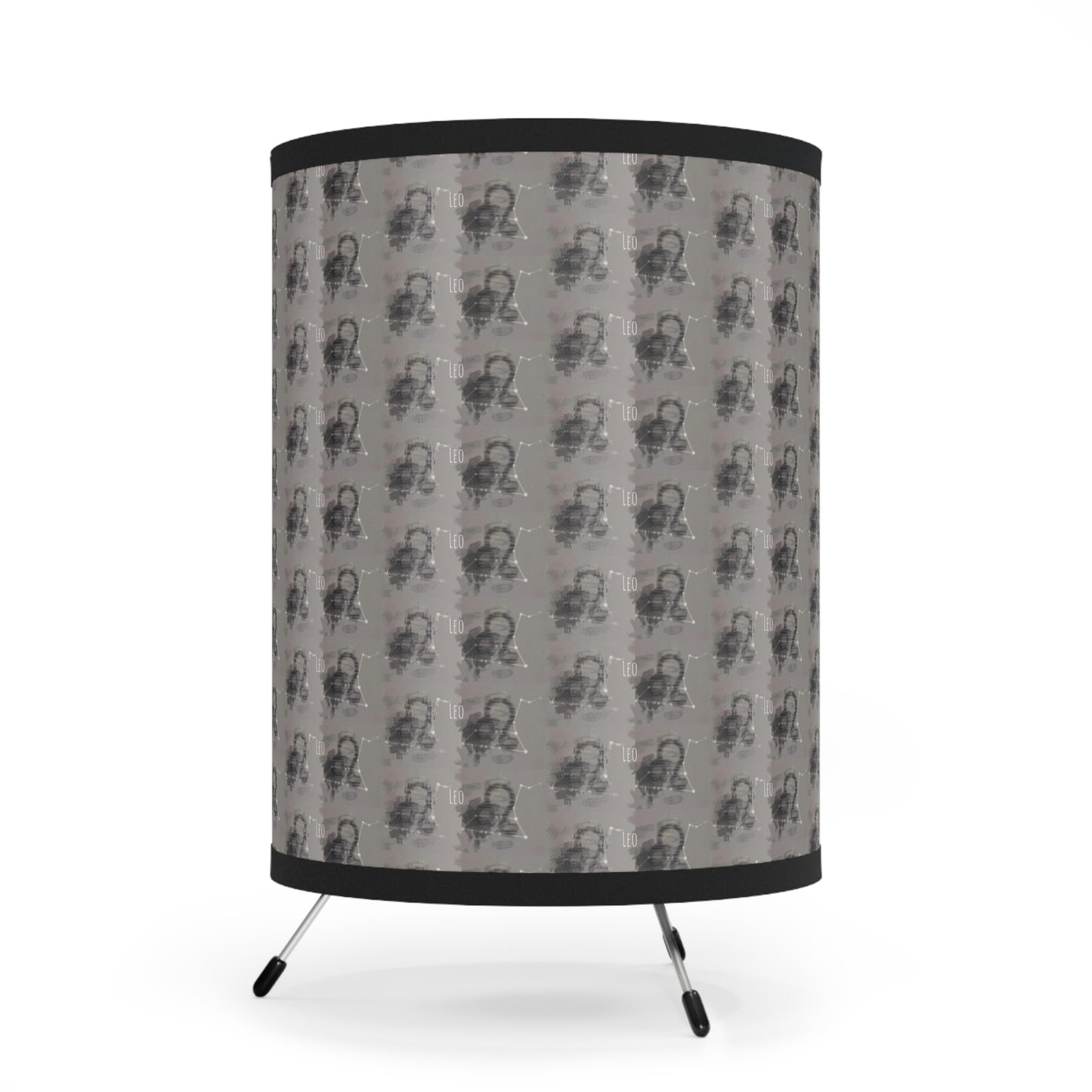 LEO Glyph Print Lamp TriPod with High-Res Printed Shade (Leo)