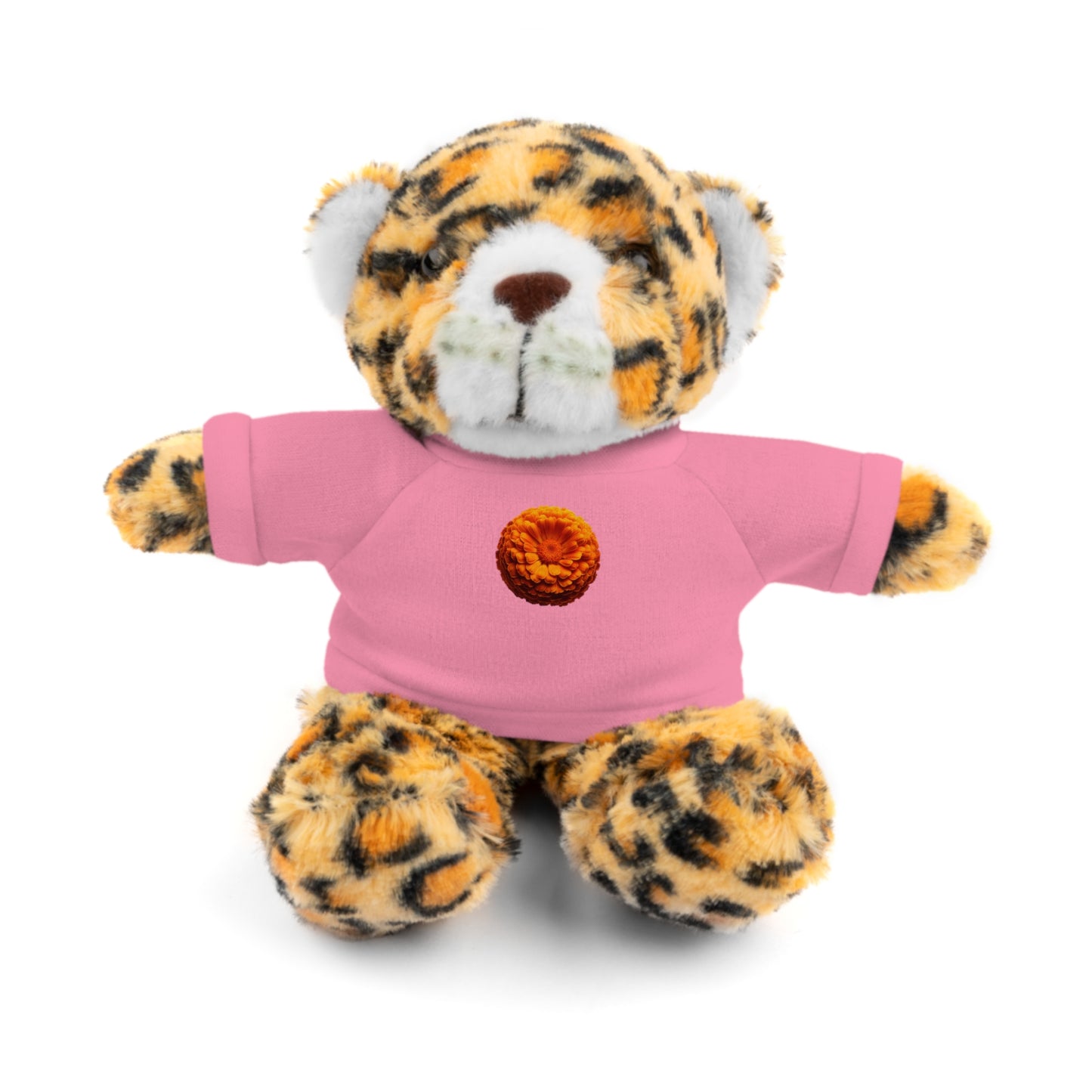 Calendar MONTH 10 October Flower “Marigold” Tee shirt detail on Animal of choice (5) to choose from - Perfect Gift for Babies and Toddlers
