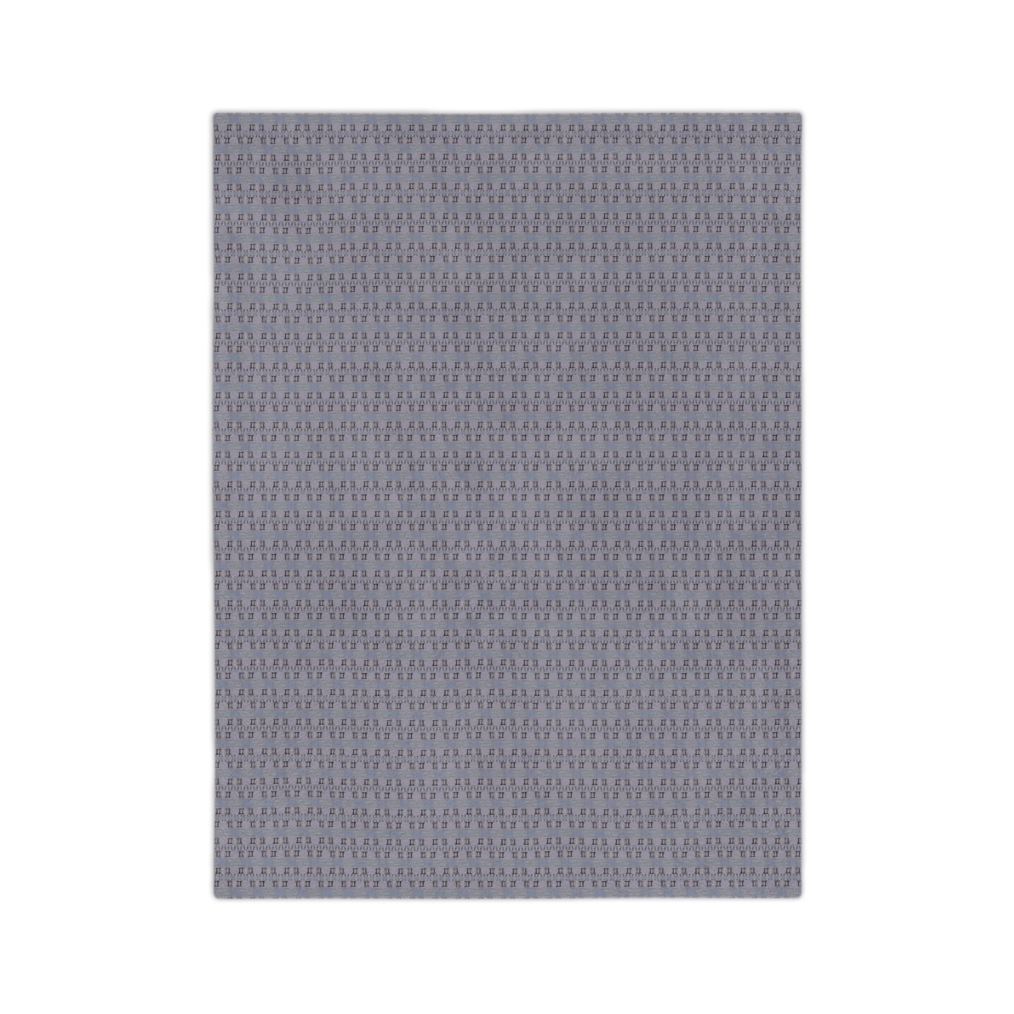GEMINI Glyph Print Minky Velveteen Blanket
