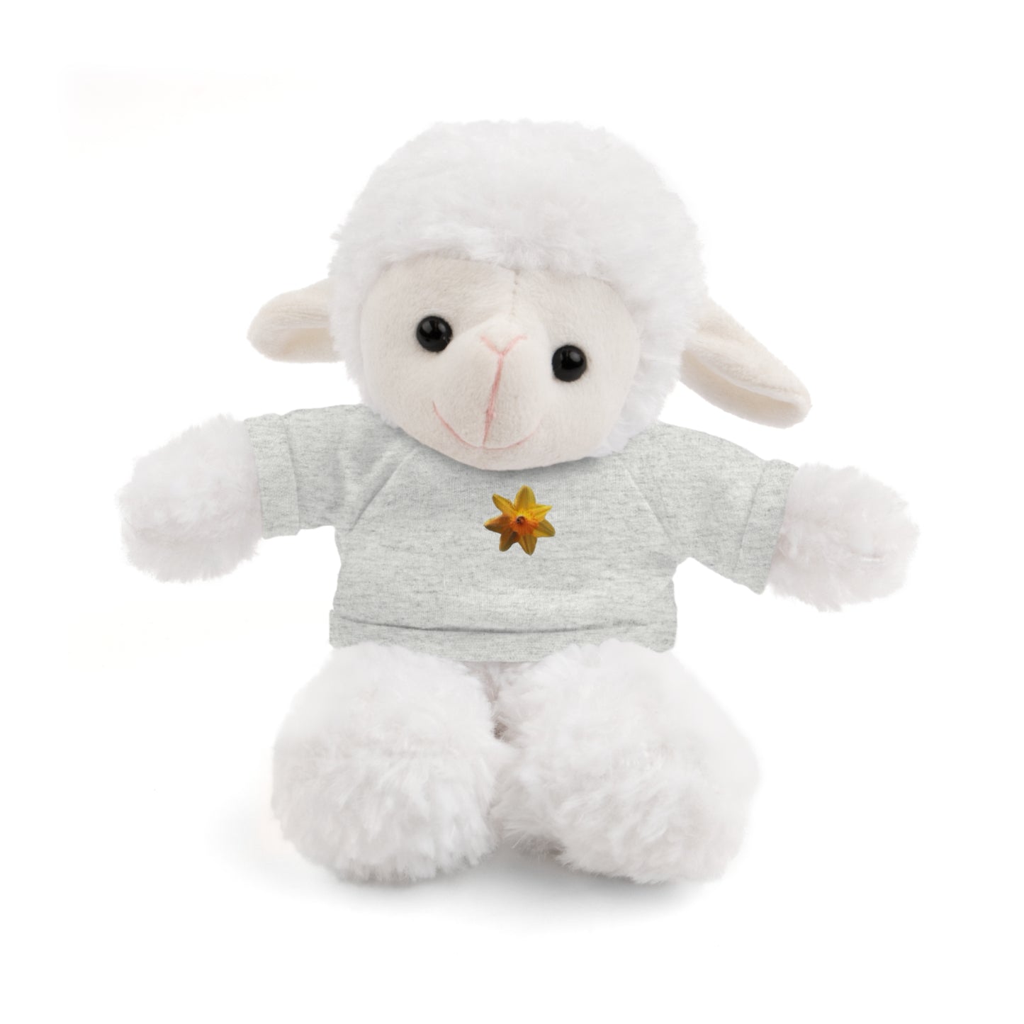 Calendar MONTH 03 March Flower “Daffodil” Tee shirt detail on Animal of choice (5) to choose from - Perfect Gift for Babies and Toddlers