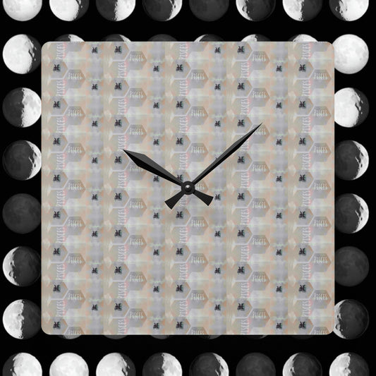 PISCES Glyph Print Wall Clock (Pisces)