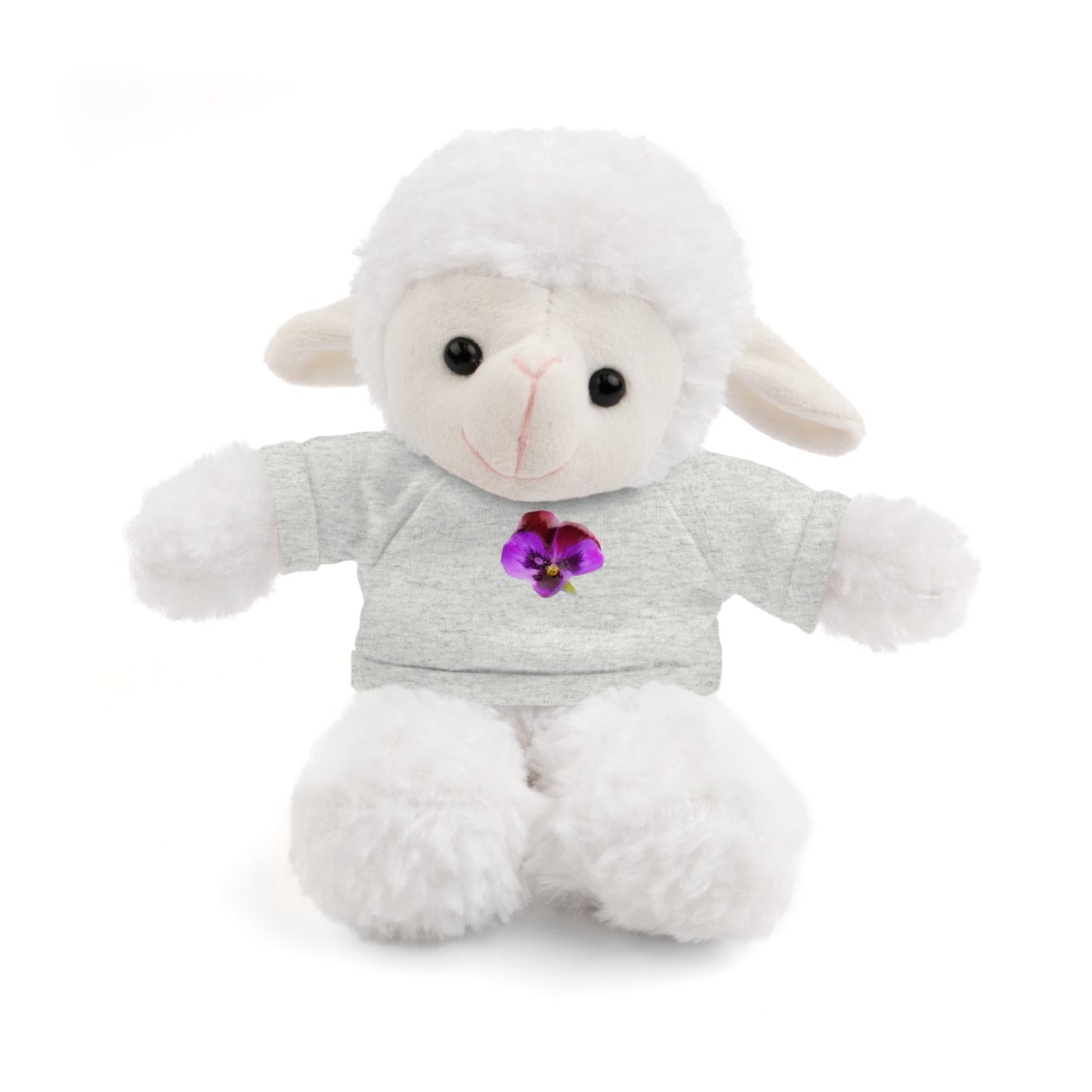 Calendar MONTH 02 February Flower “Violet” Tee shirt detail on Animal of choice (5) to choose from - Perfect Gift for Babies and Toddlers