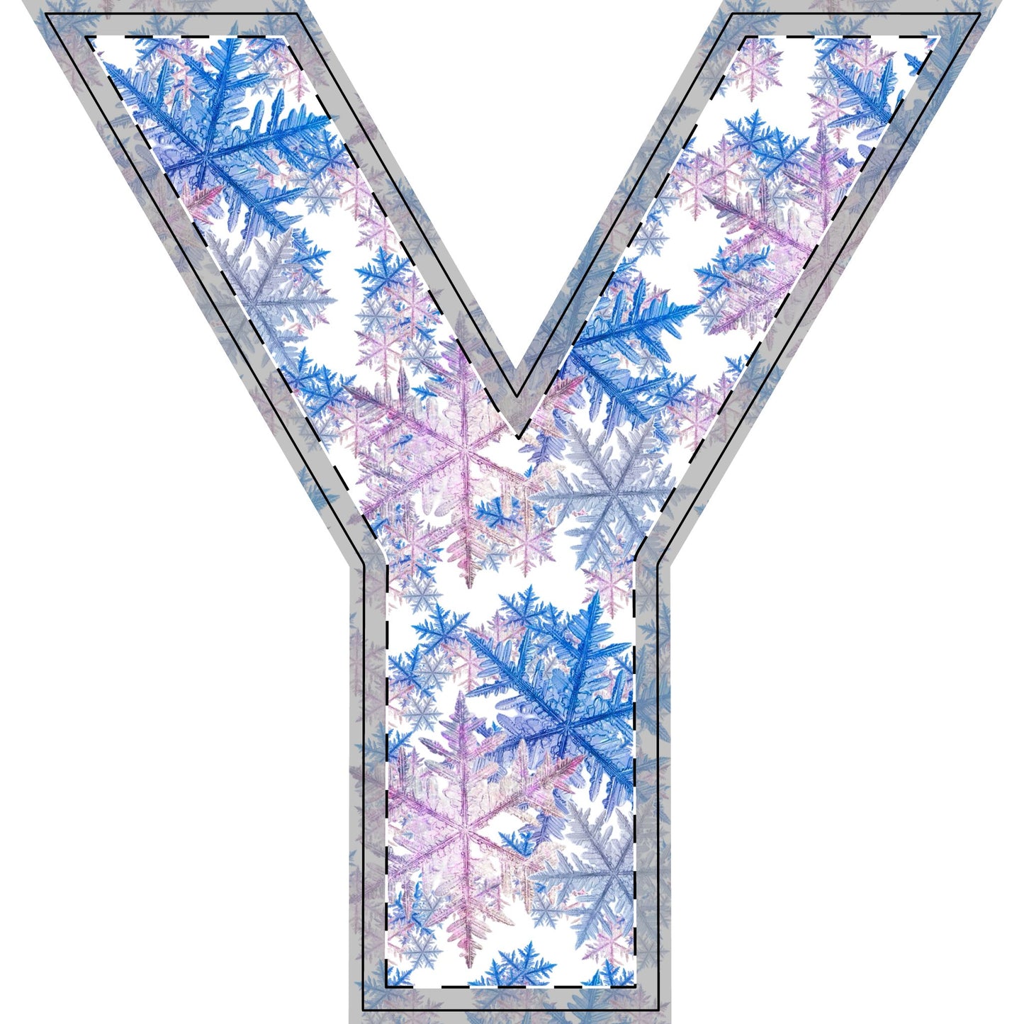 Winter WonderLand Design Collection SnowFlake Design Free-Standing Wooden Decor