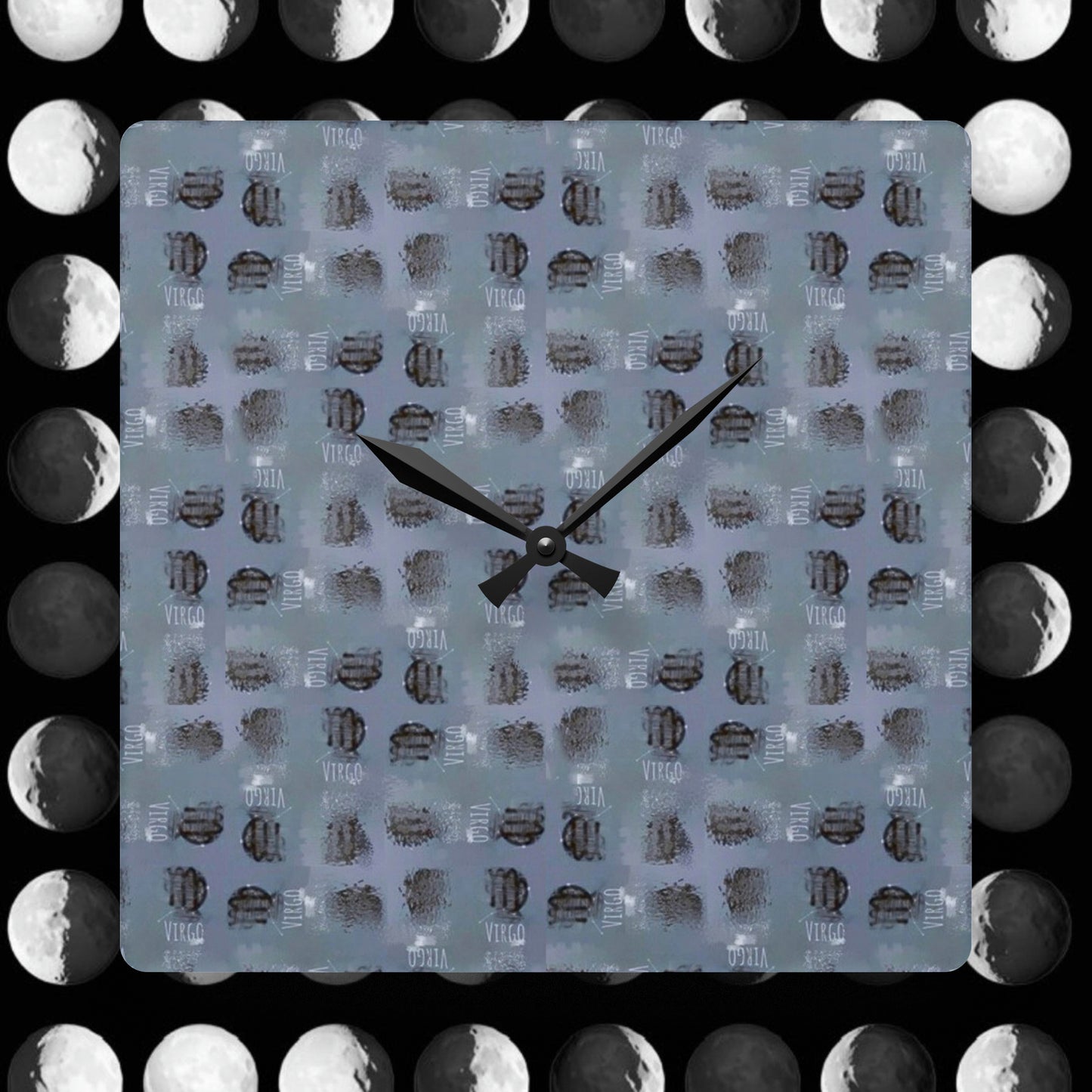 VIRGO Glyph Print Wall Clock (Virgo)