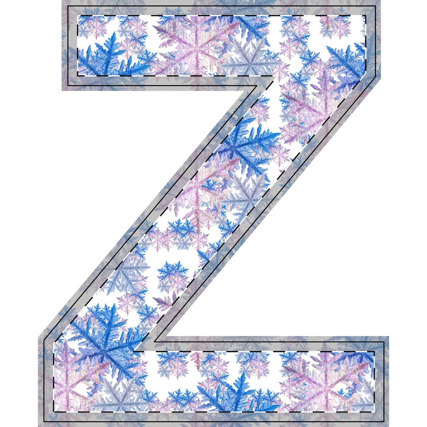 Winter WonderLand Design Collection SnowFlake Design Free-Standing Wooden Decor
