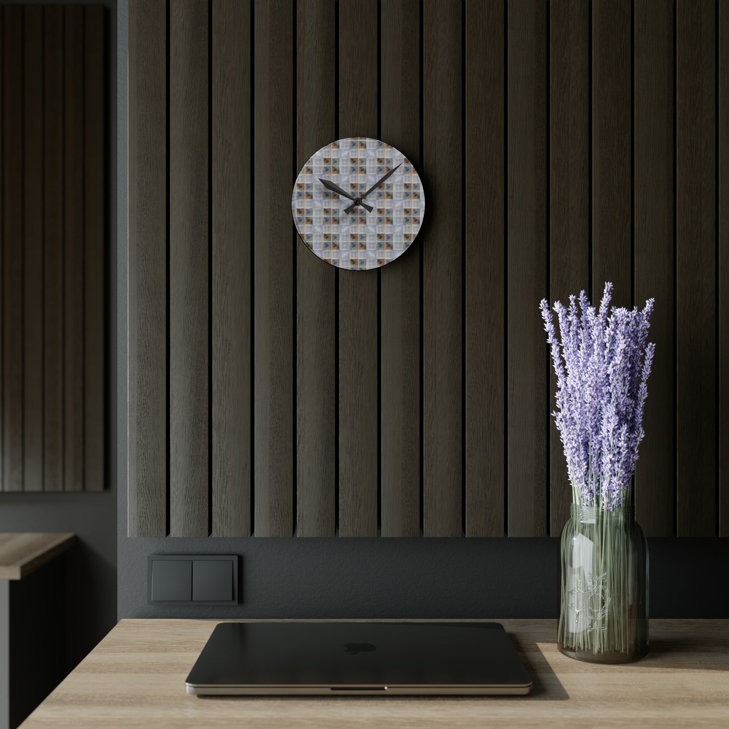 CAPRICORN Glyph Print Wall Clock (Capricorn)