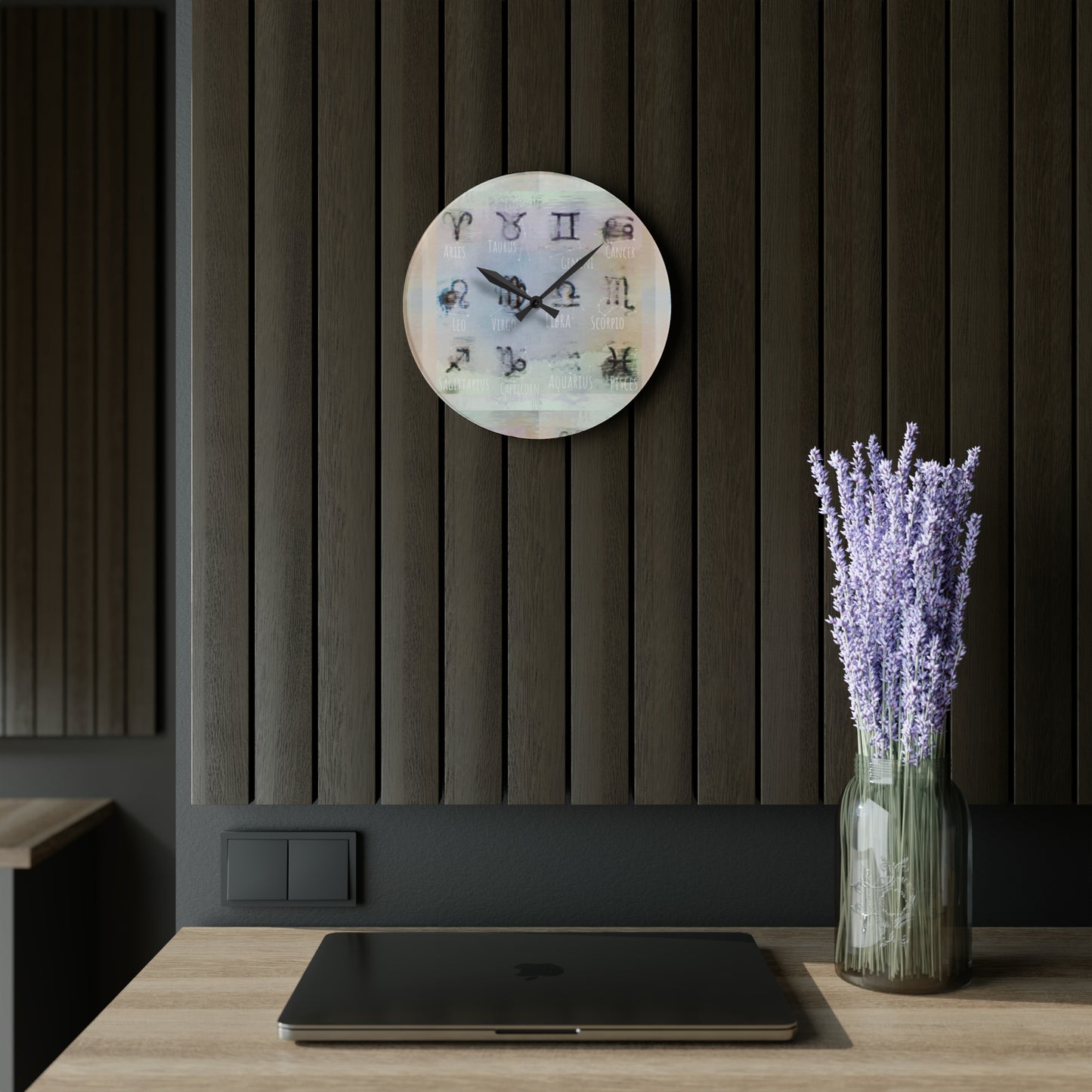 Wall Clock (12 Zodiac Signs)