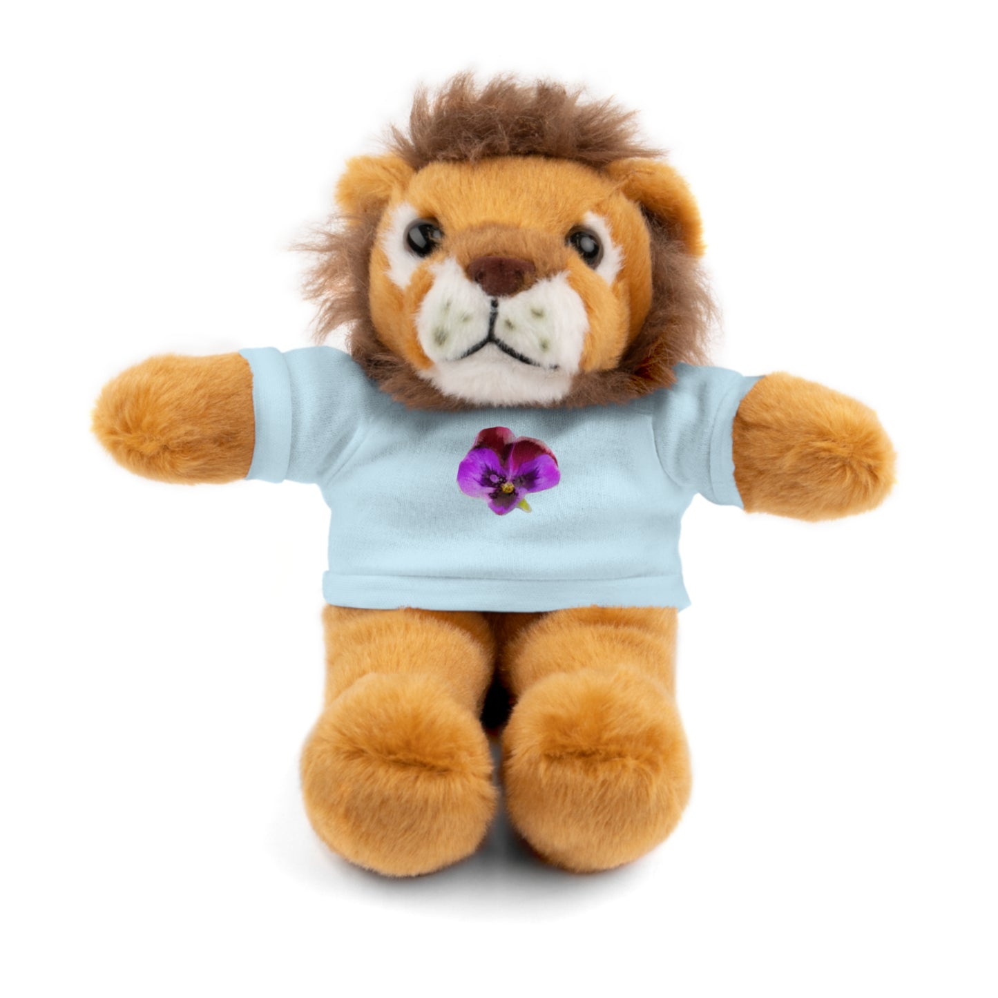 Calendar MONTH 02 February Flower “Violet” Tee shirt detail on Animal of choice (5) to choose from - Perfect Gift for Babies and Toddlers