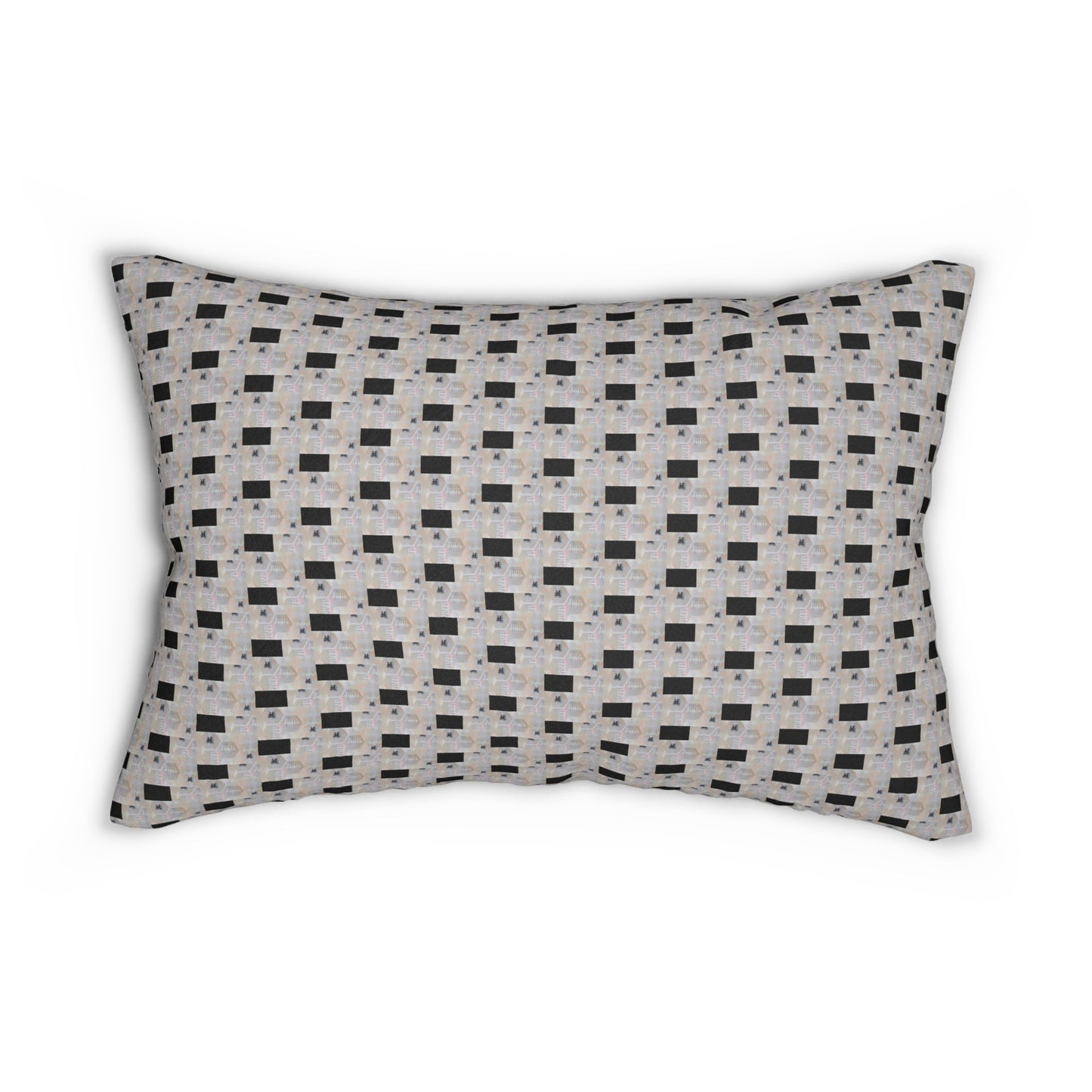 PISCES Glyph Print Lumbar Pillow