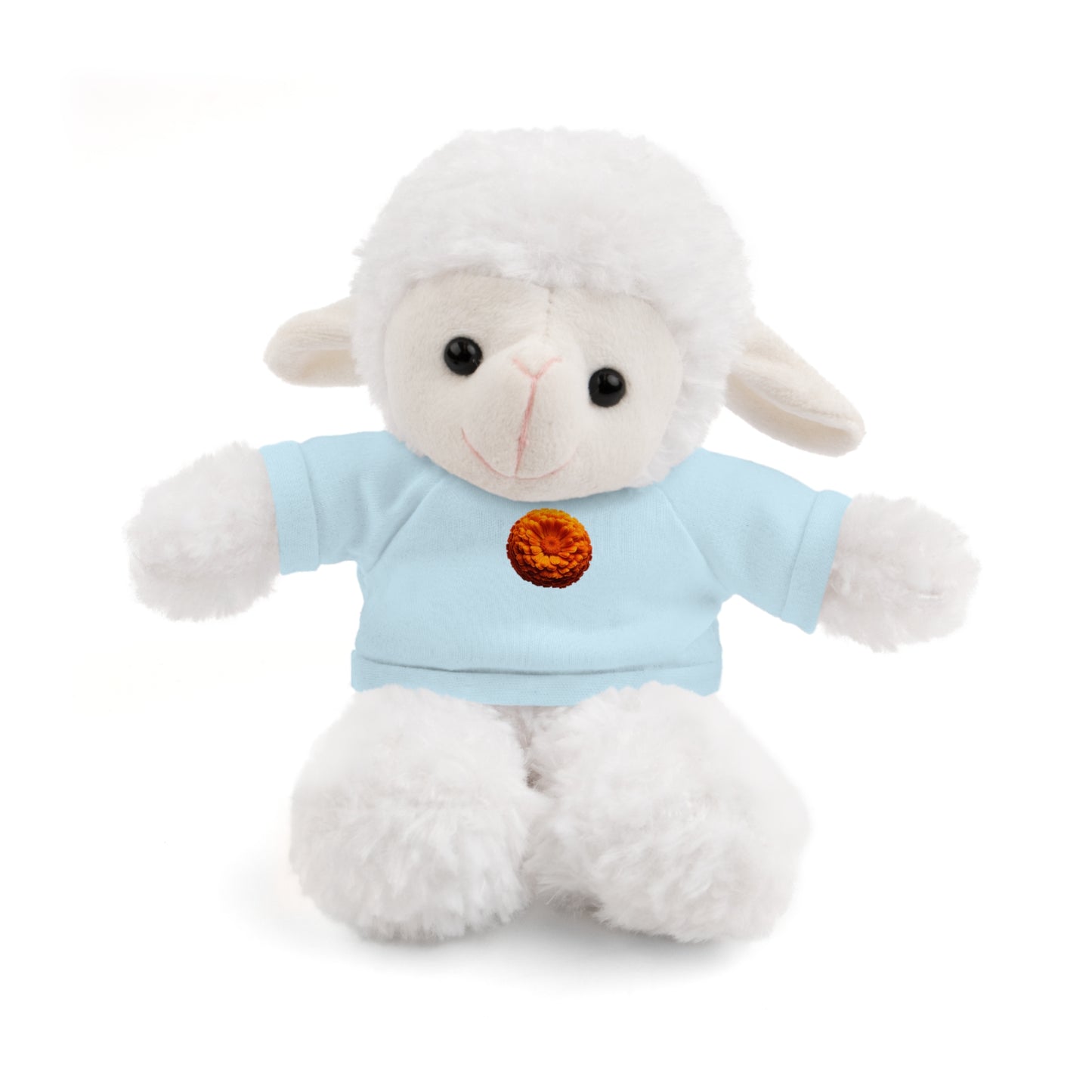 Calendar MONTH 10 October Flower “Marigold” Tee shirt detail on Animal of choice (5) to choose from - Perfect Gift for Babies and Toddlers
