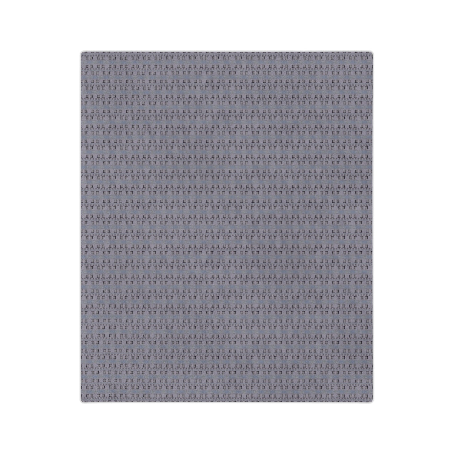 GEMINI Glyph Print Minky Velveteen Blanket