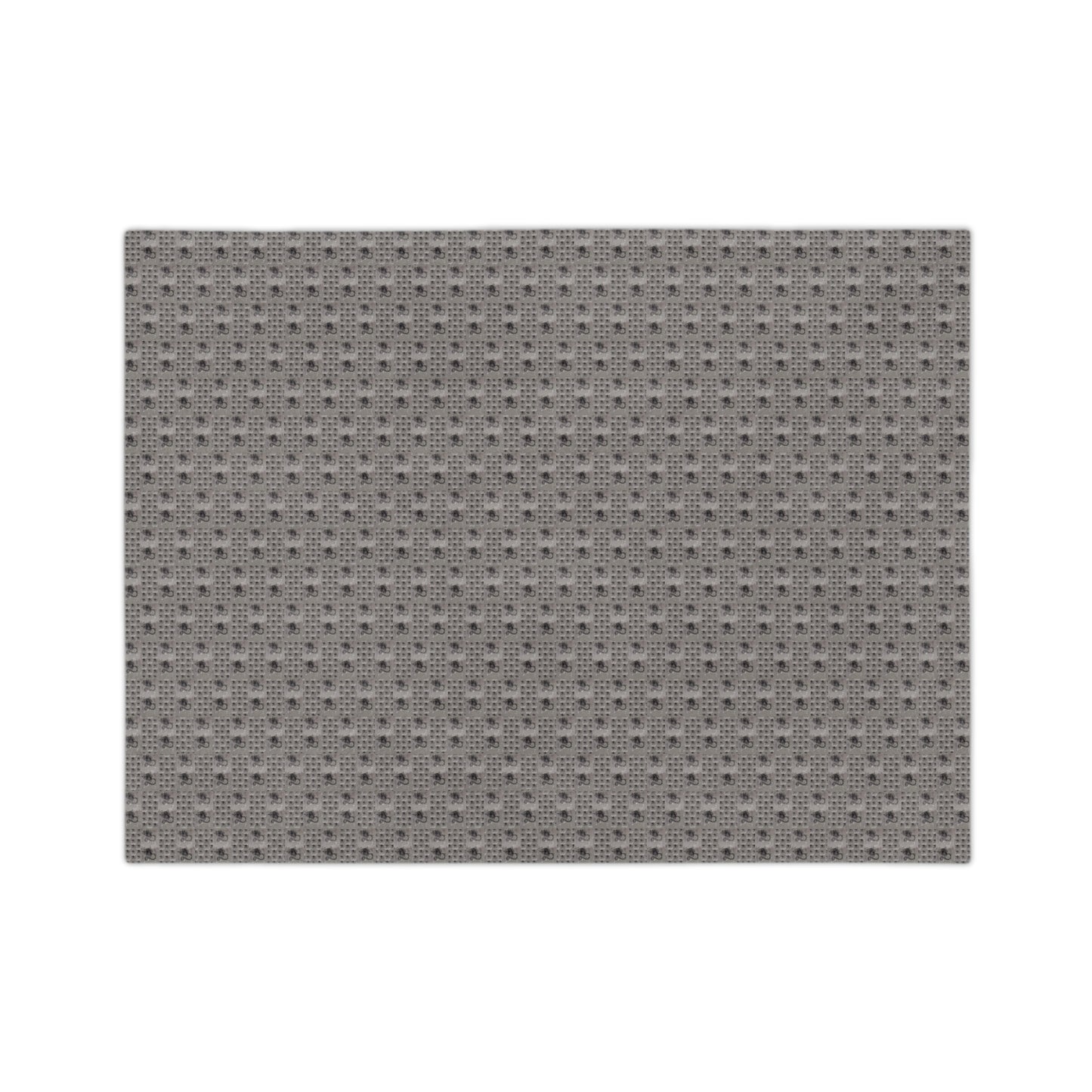 Leo Glyph Print Minky Velveteen Blanket