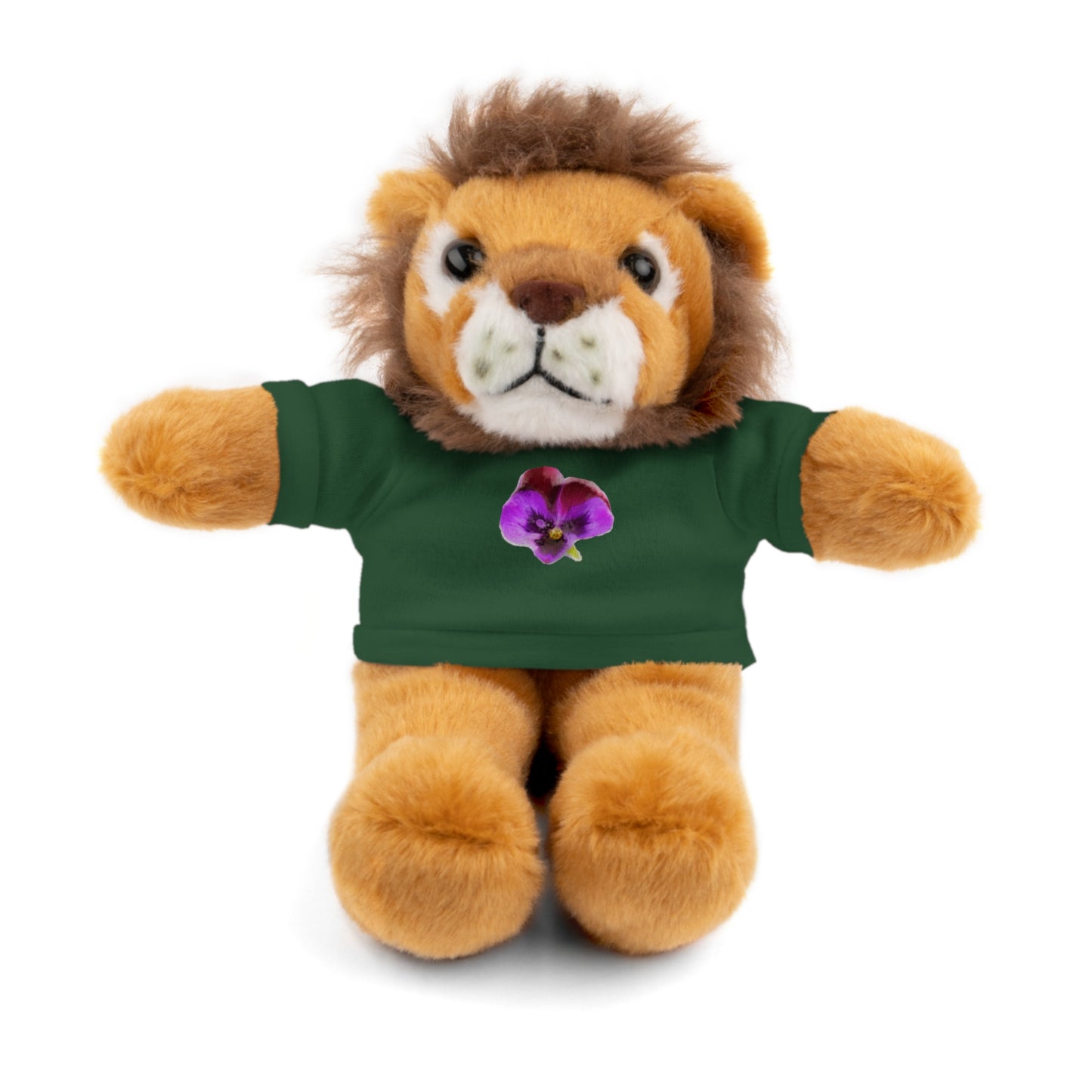 Calendar MONTH 02 February Flower “Violet” Tee shirt detail on Animal of choice (5) to choose from - Perfect Gift for Babies and Toddlers