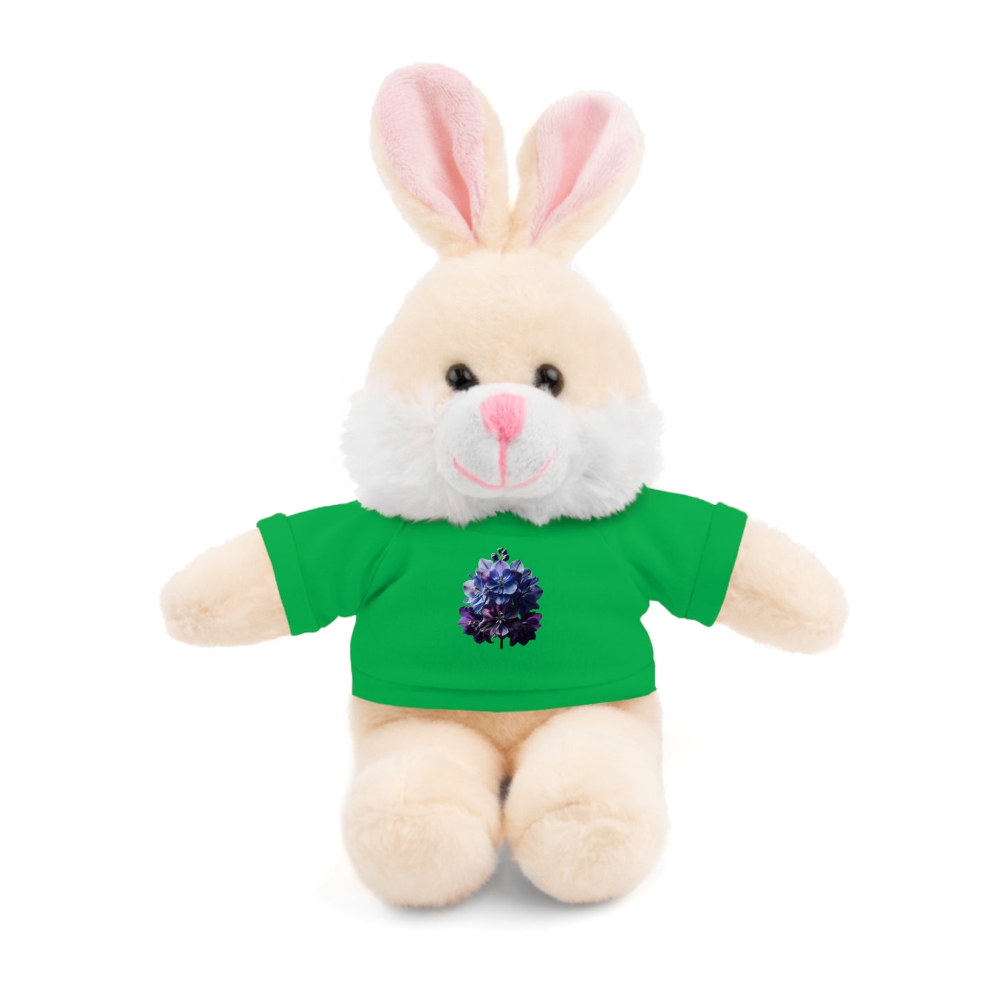 Calendar MONTH 07 July Flower “Larkspur” Tee shirt detail on Animal of choice (5) to choose from - Perfect Gift for Babies and Toddlers