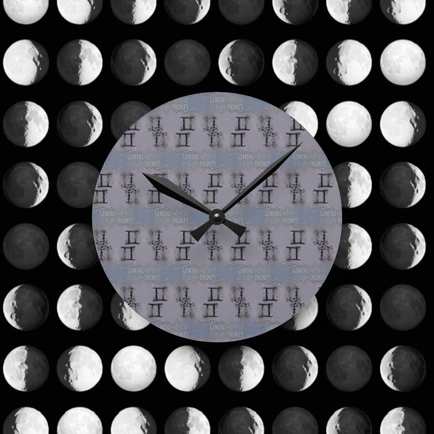 GEMINI Glyph Print Wall Clock (Gemini)