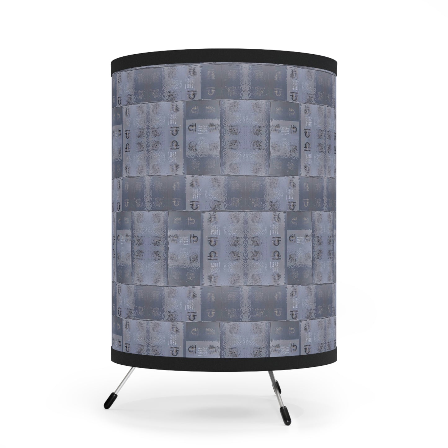 LIBRA Glyph Print Lamp TriPod with High-Res Printed Shade (Libra)