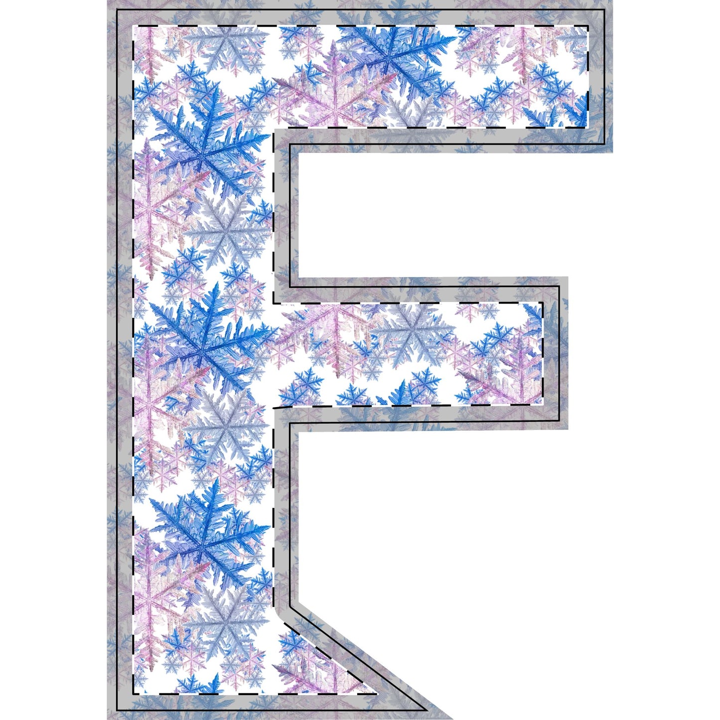 Winter WonderLand Design Collection SnowFlake Design Free-Standing Wooden Decor