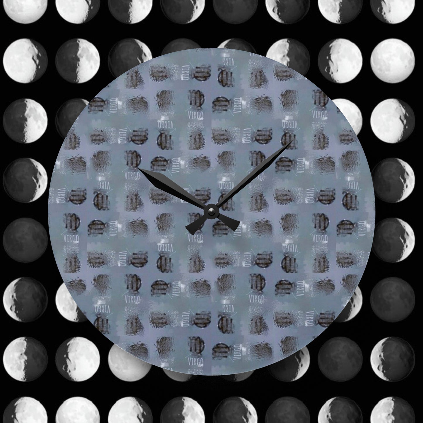 VIRGO Glyph Print Wall Clock (Virgo)