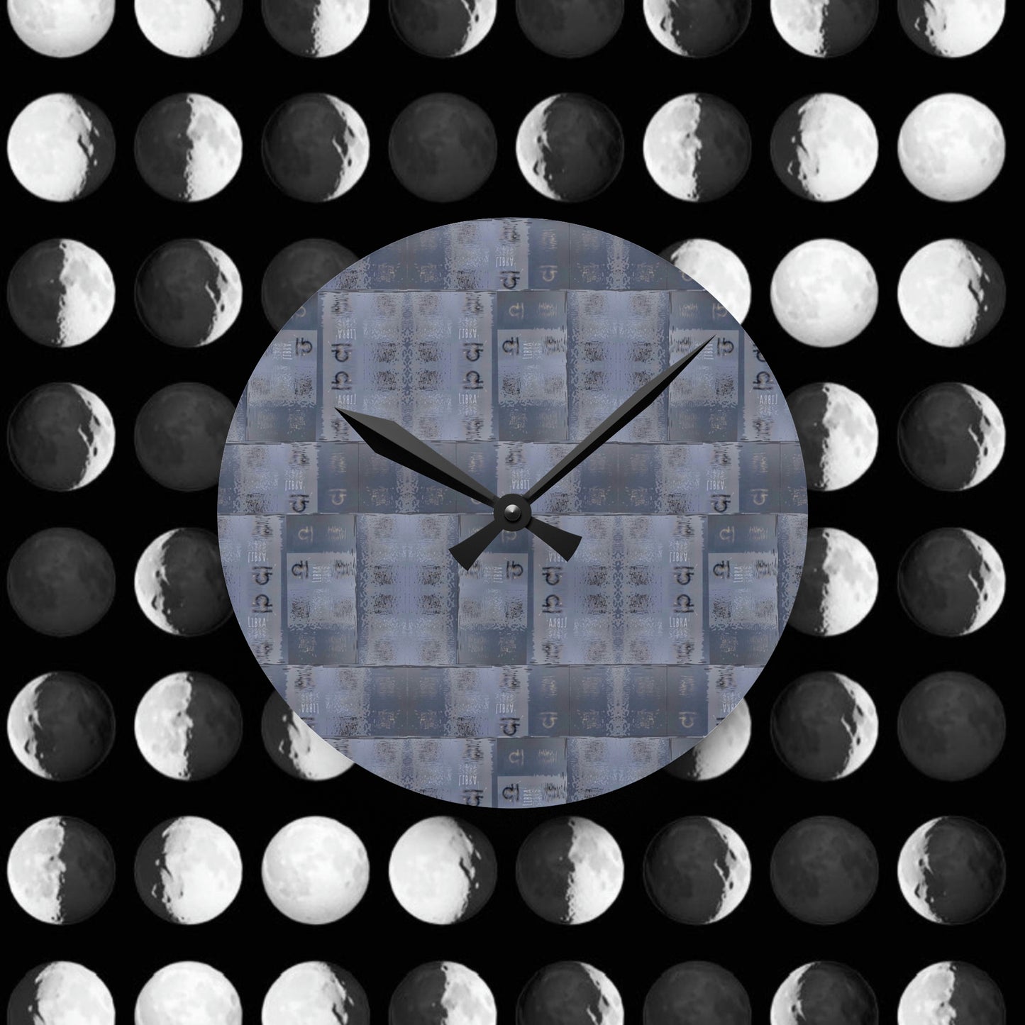 LIBRA Glyph Print Wall Clock (Libra)