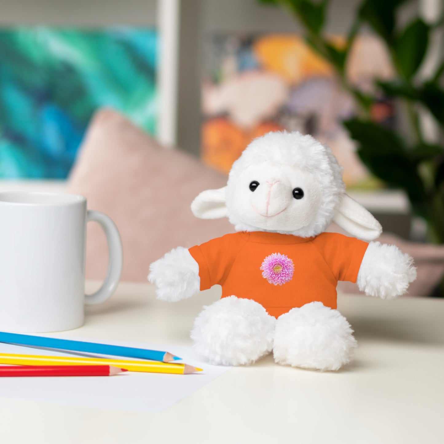 Calendar MONTH 11 November Flower “Chrysanthemum” Tee shirt detail on Animal of choice (5) to choose from - Perfect Gift for Babies and Toddlers