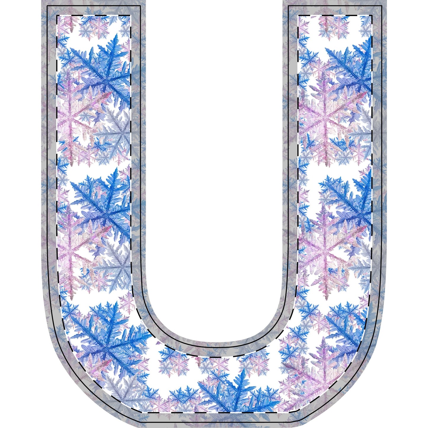 Winter WonderLand Design Collection SnowFlake Design Free-Standing Wooden Decor