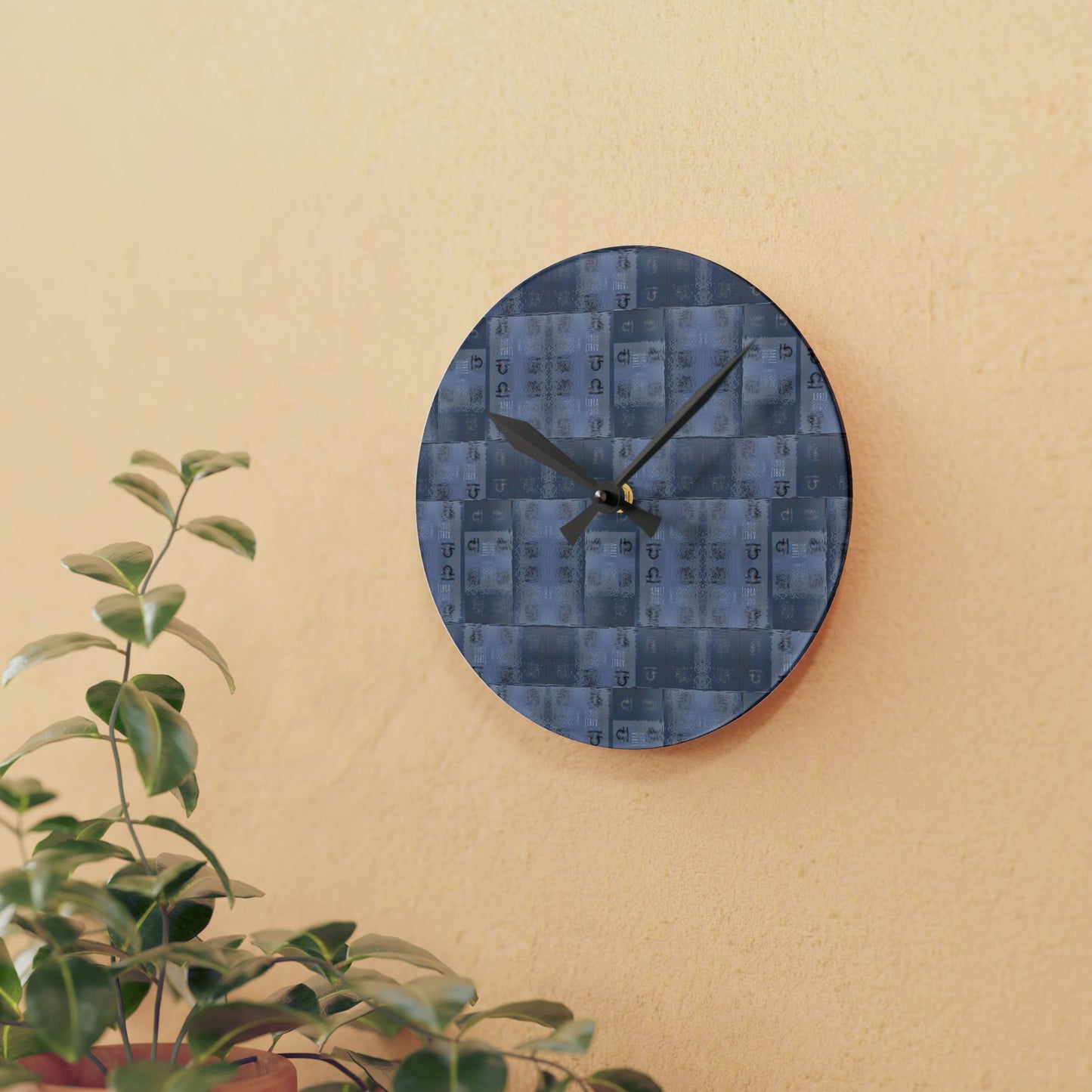 LIBRA Glyph Print Wall Clock (Libra)