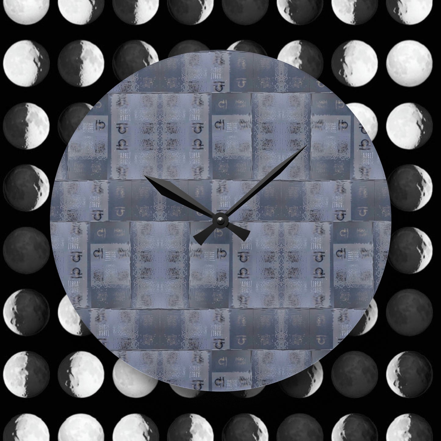 LIBRA Glyph Print Wall Clock (Libra)