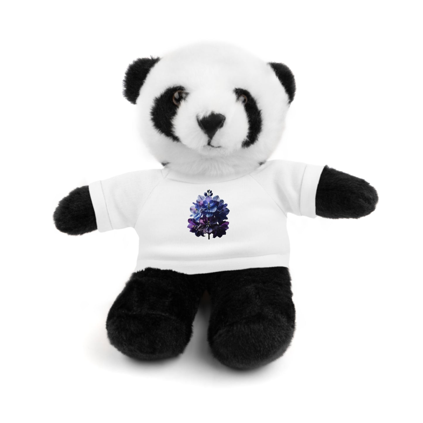 Calendar MONTH 07 July Flower “Larkspur” Tee shirt detail on Animal of choice (5) to choose from - Perfect Gift for Babies and Toddlers