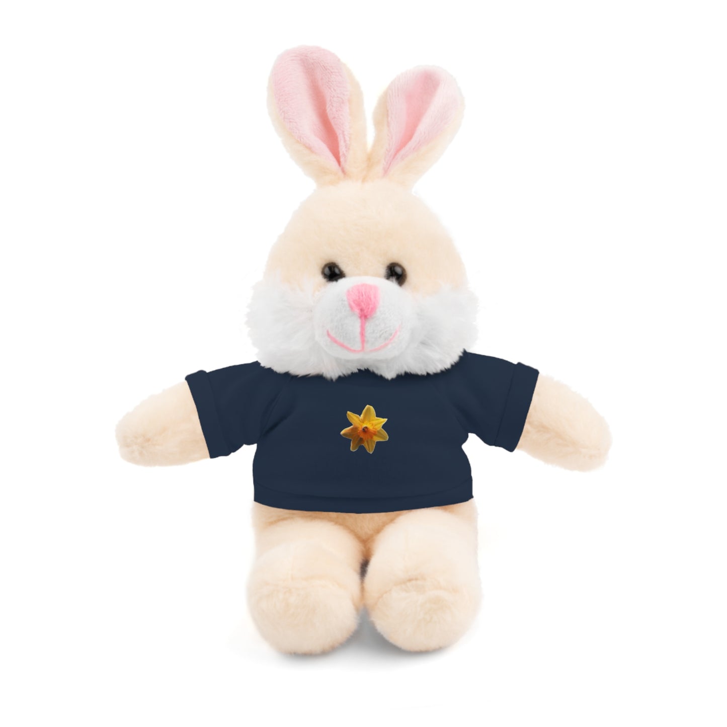 Calendar MONTH 03 March Flower “Daffodil” Tee shirt detail on Animal of choice (5) to choose from - Perfect Gift for Babies and Toddlers