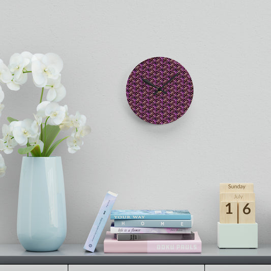 Wall Clock Pink Lunar