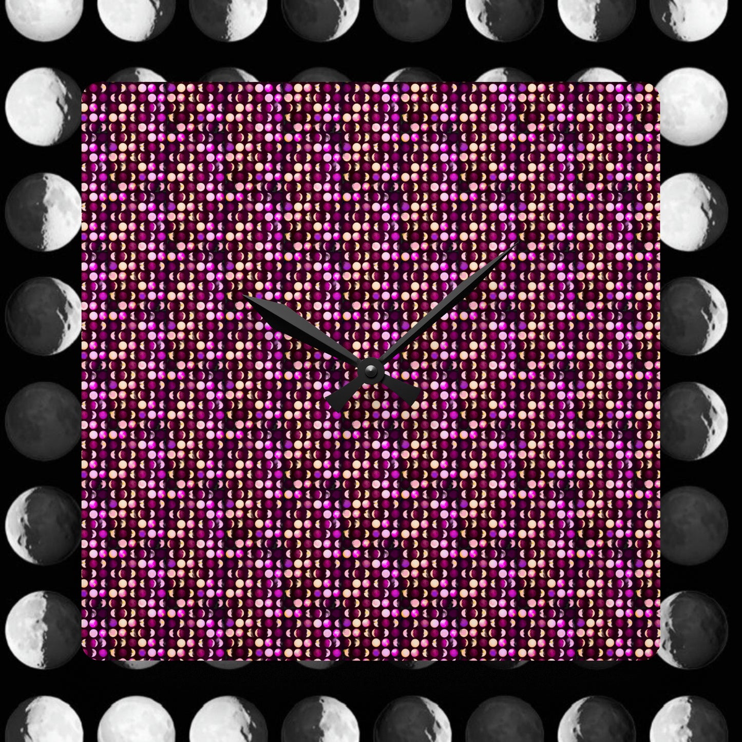 Wall Clock Pink Lunar