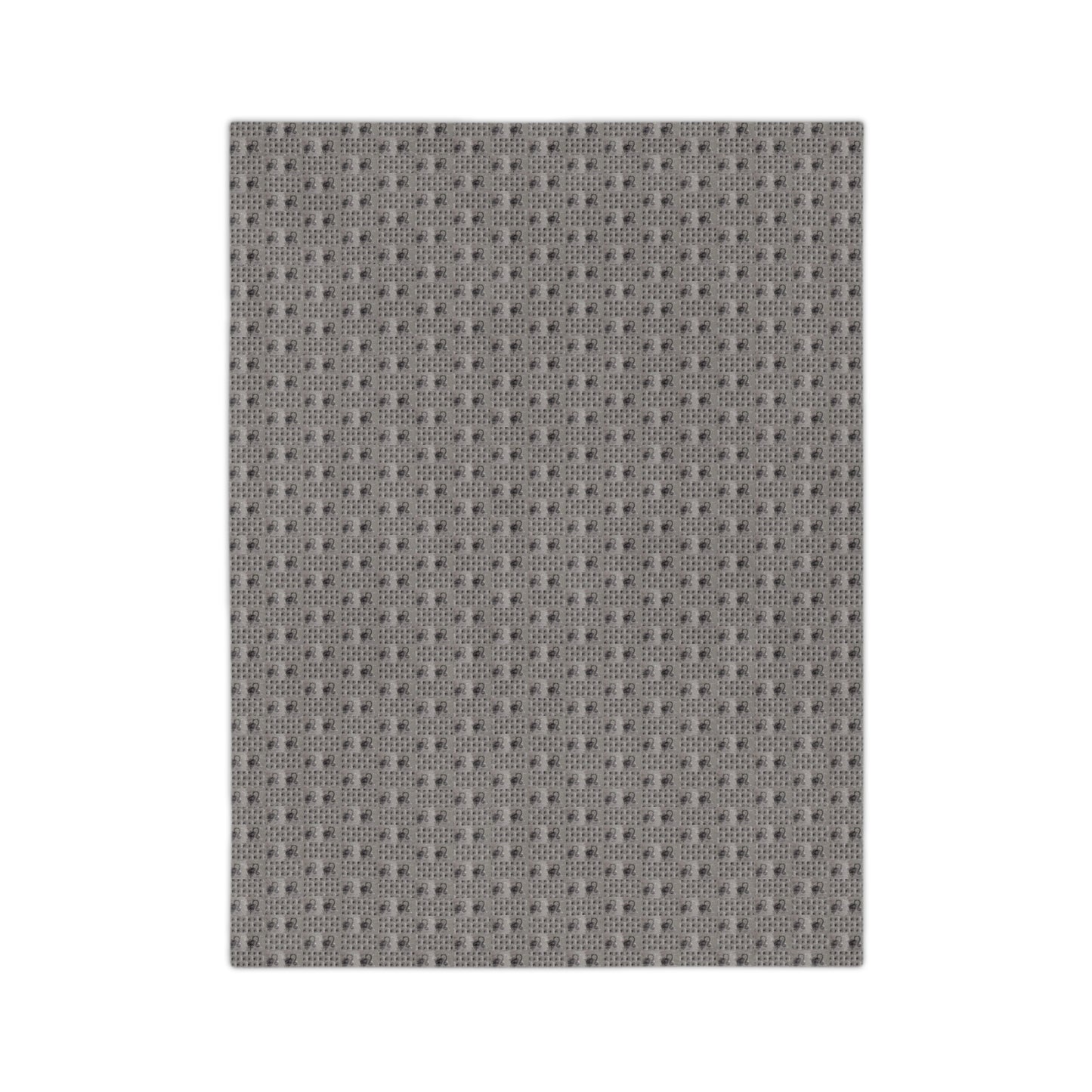 Leo Glyph Print Minky Velveteen Blanket
