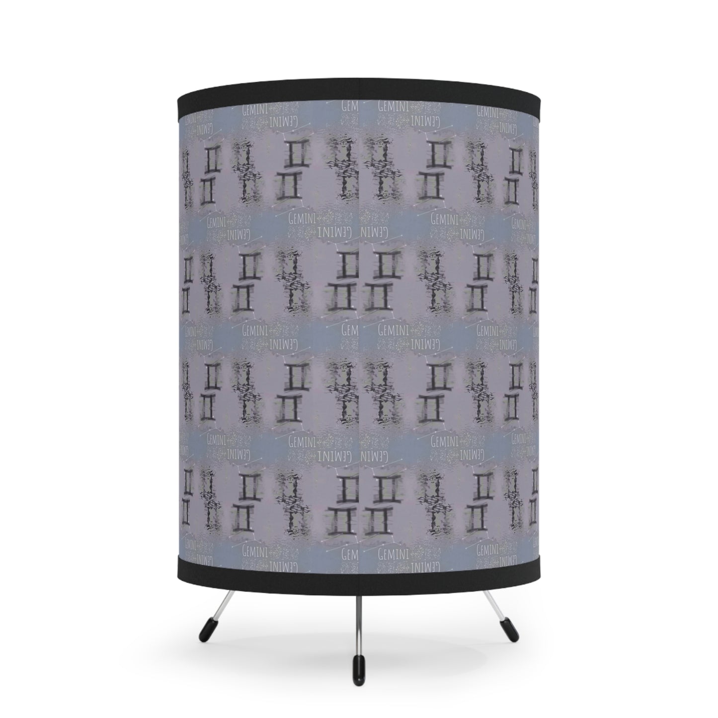 GEMINI Glyph Print Lamp TriPod High-Res Printed Shade (Gemini)