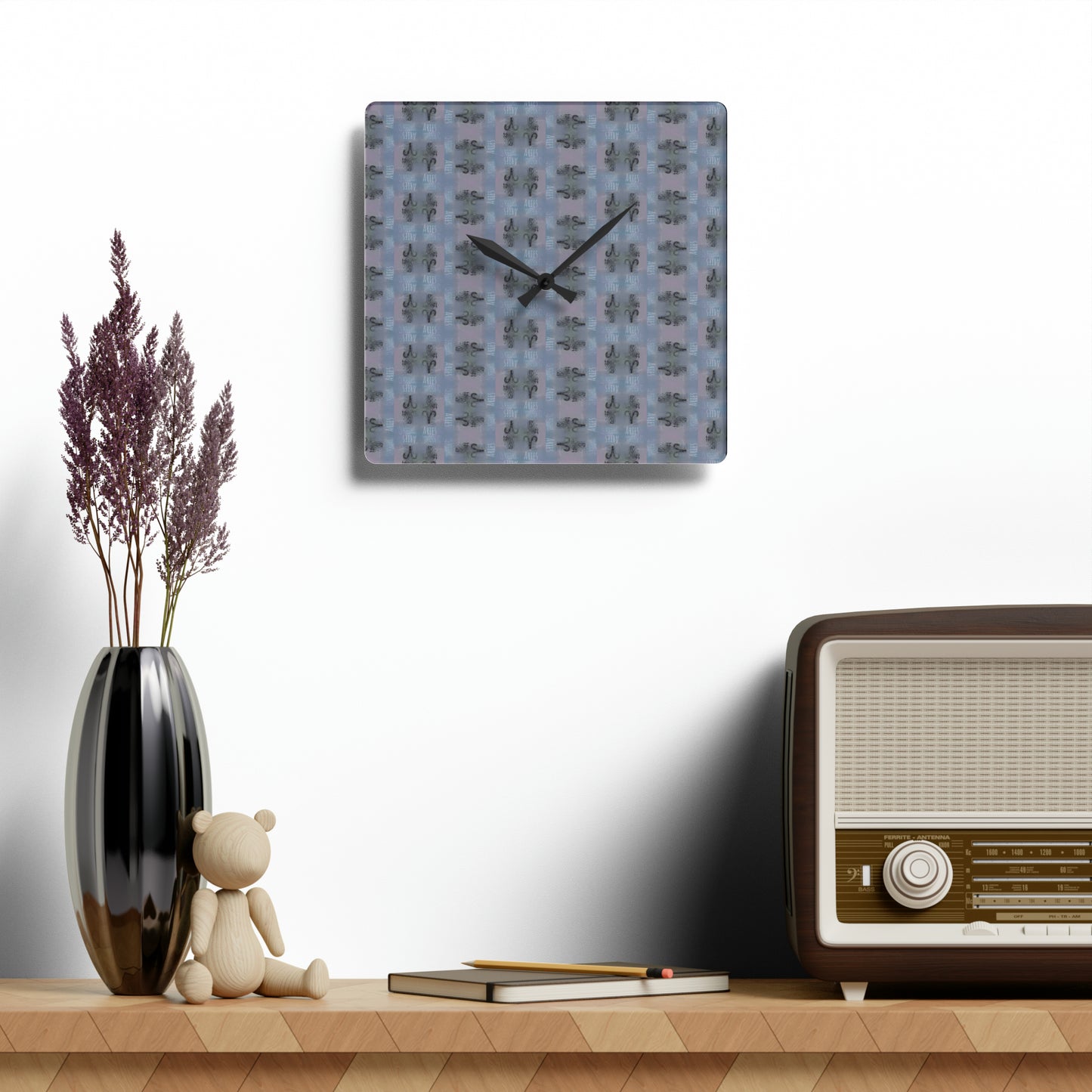 ARIES Glyph Wall Clock (Aries)