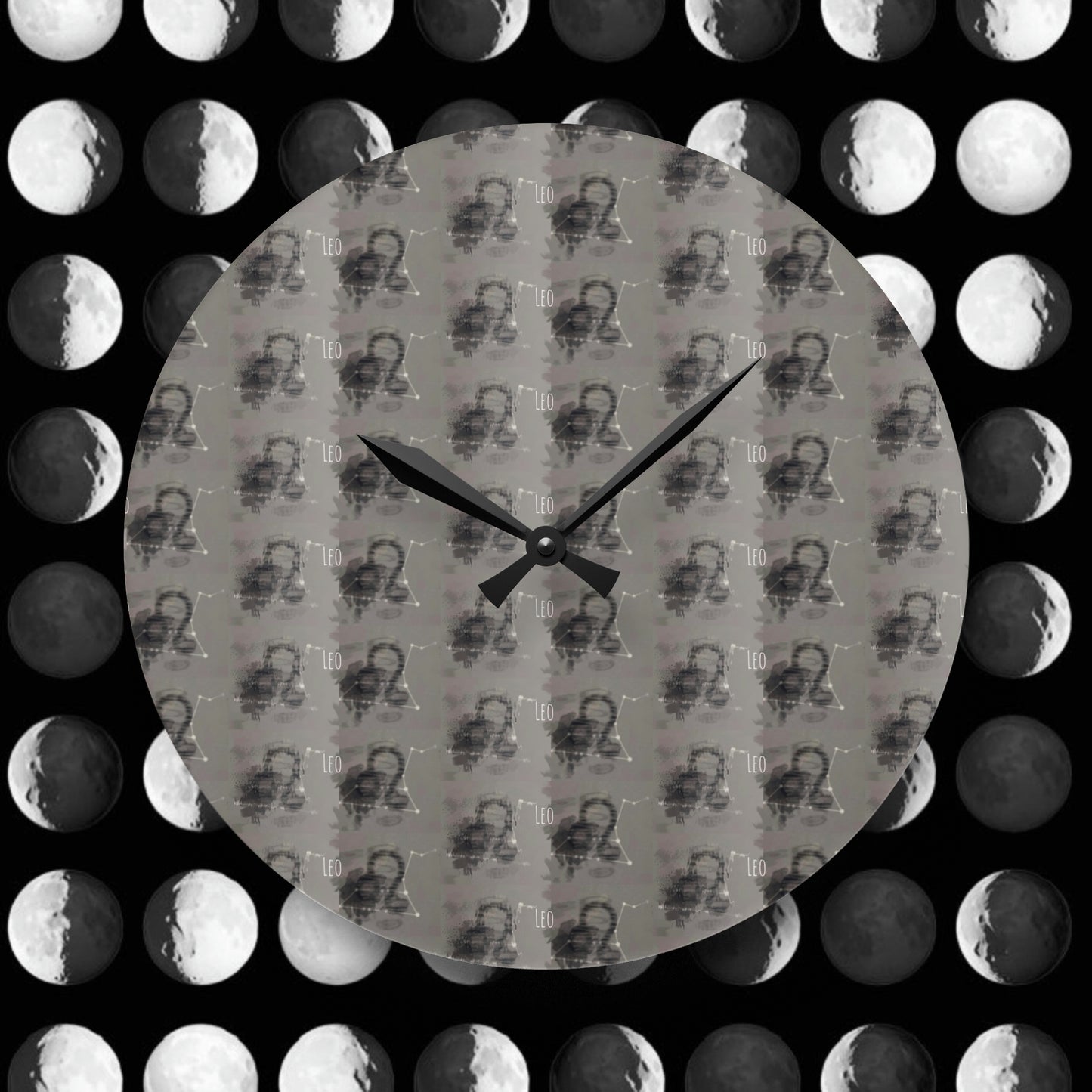 LEO Glyph Print Wall Clock (Leo)