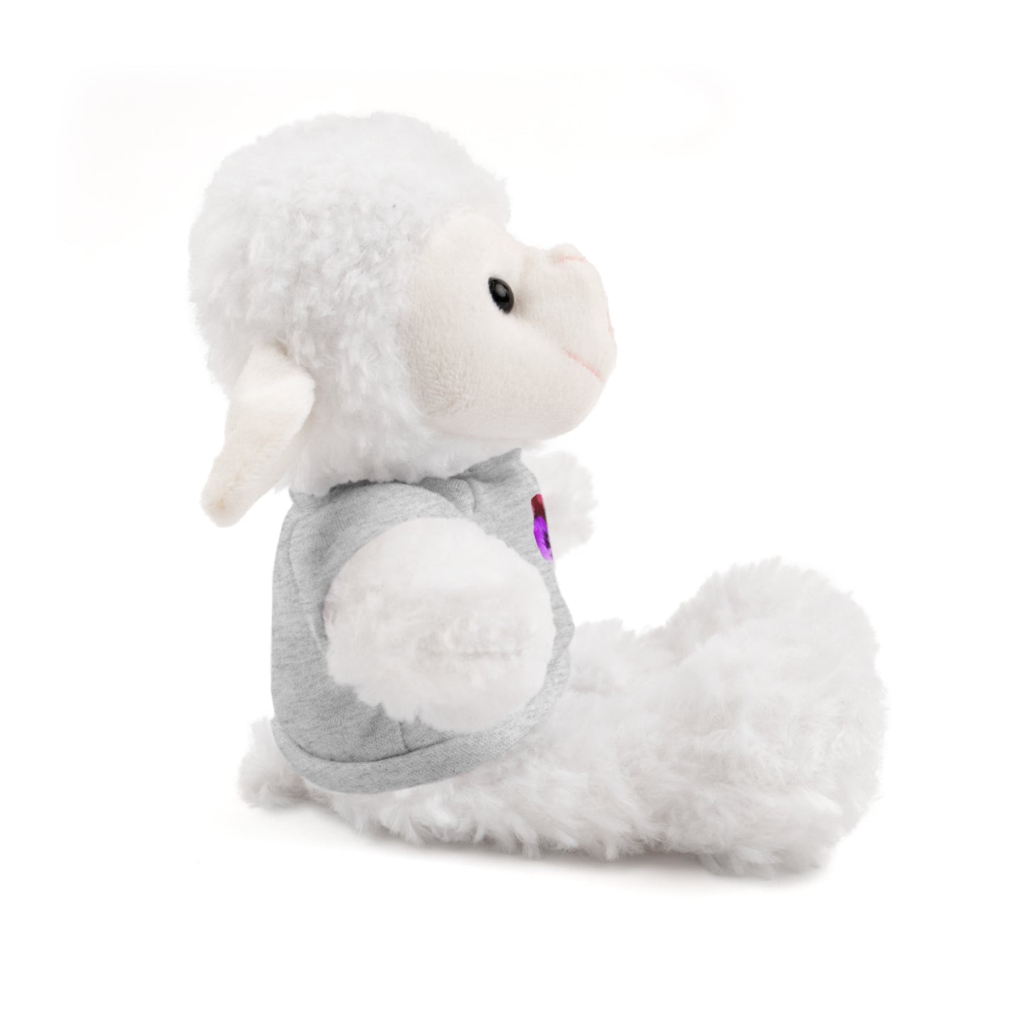 Calendar MONTH 02 February Flower “Violet” Tee shirt detail on Animal of choice (5) to choose from - Perfect Gift for Babies and Toddlers