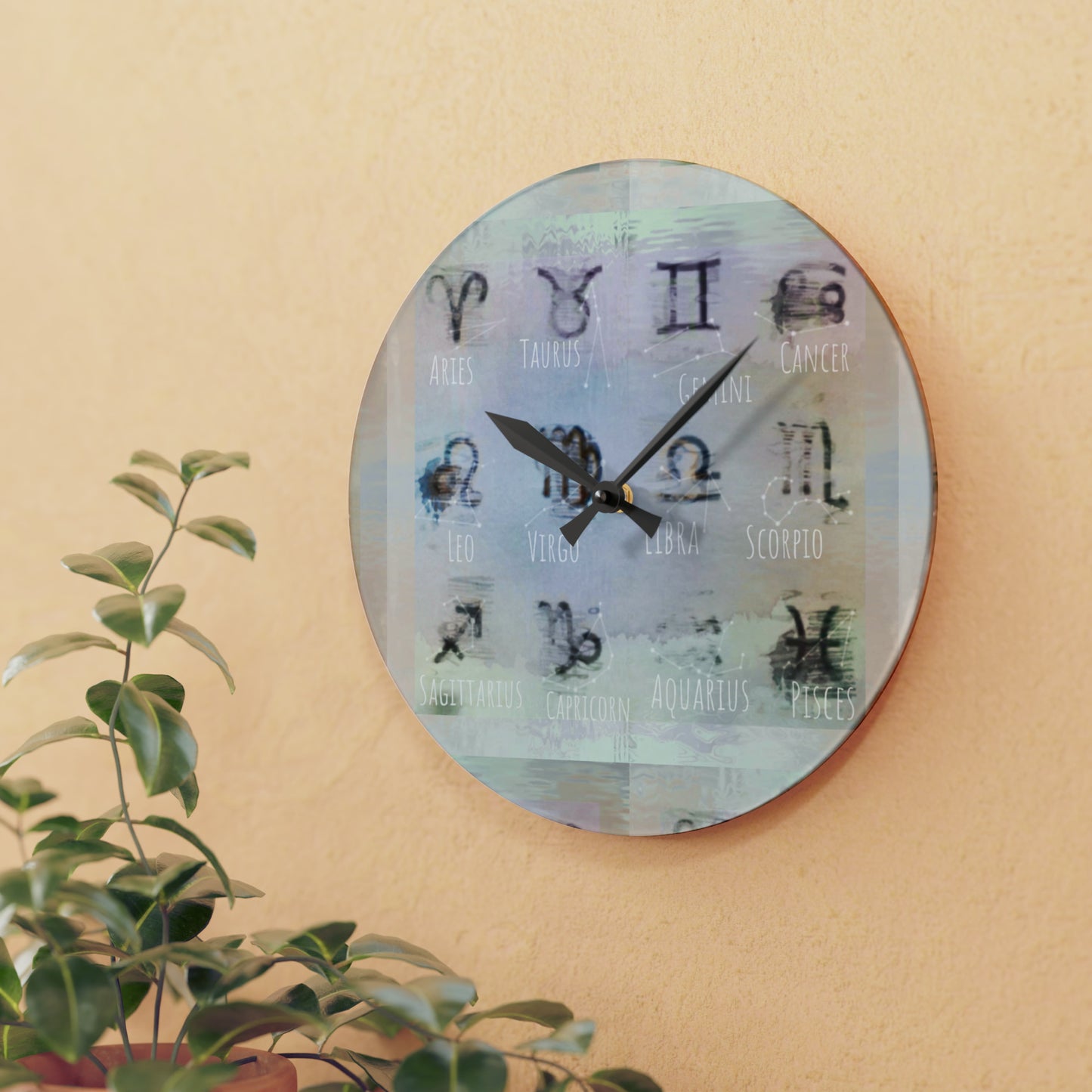 Wall Clock (12 Zodiac Signs)
