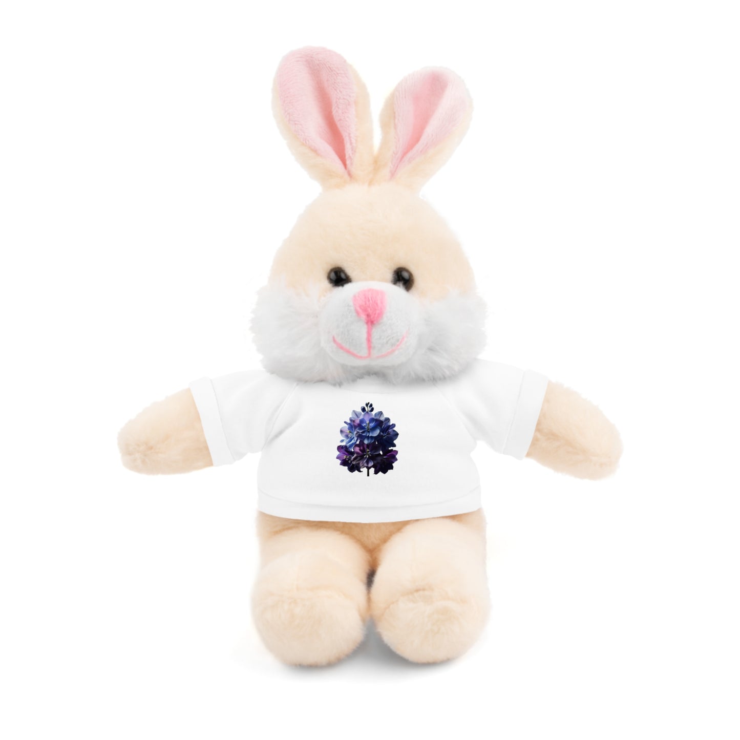Calendar MONTH 07 July Flower “Larkspur” Tee shirt detail on Animal of choice (5) to choose from - Perfect Gift for Babies and Toddlers