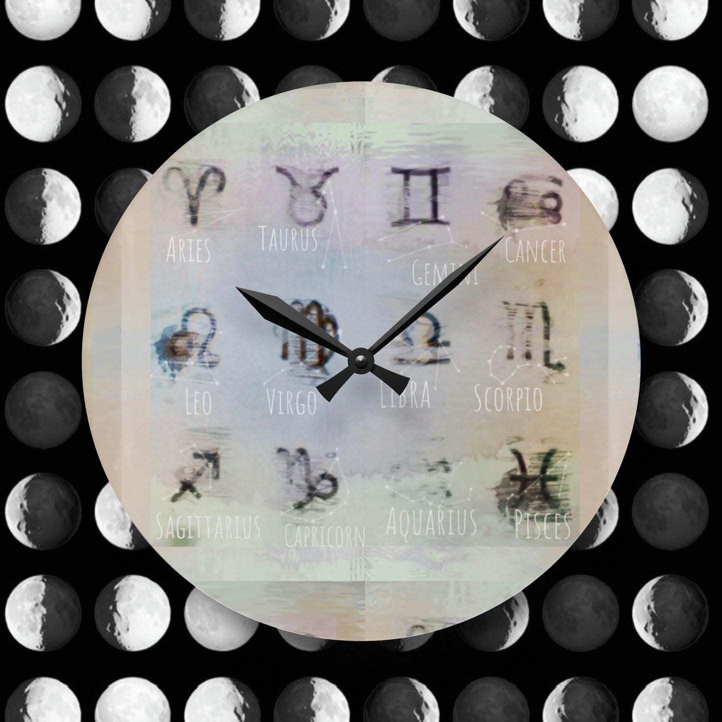 Wall Clock (12 Zodiac Signs)