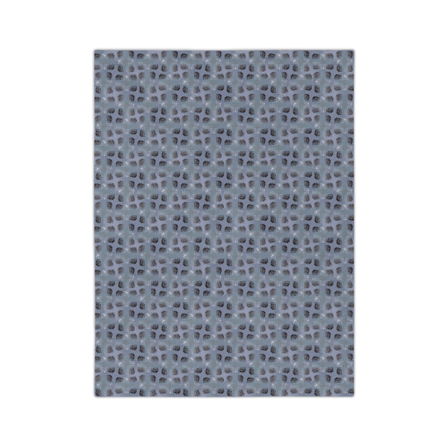 VIRGO Glyph Print Minky Velveteen Blanket