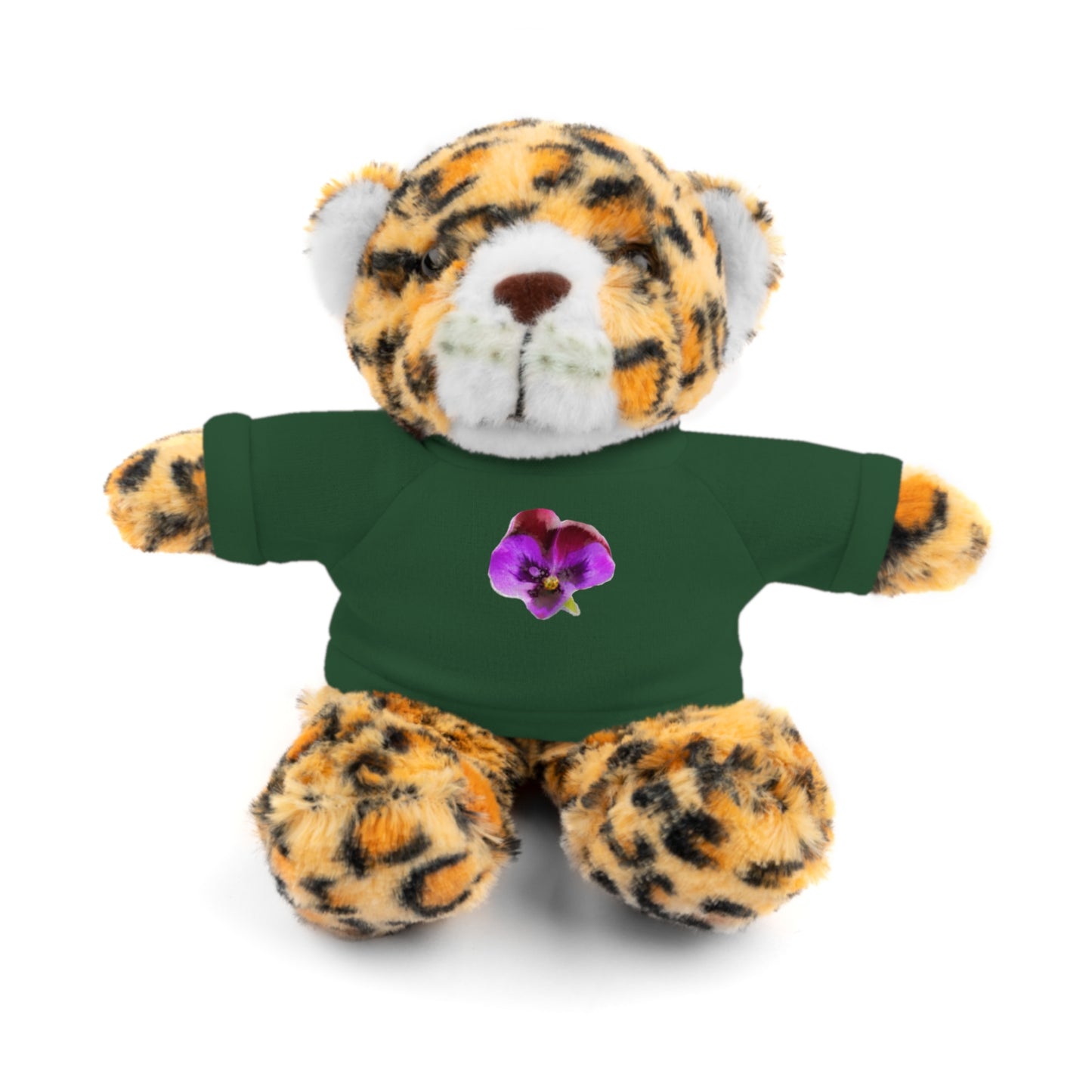 Calendar MONTH 02 February Flower “Violet” Tee shirt detail on Animal of choice (5) to choose from - Perfect Gift for Babies and Toddlers