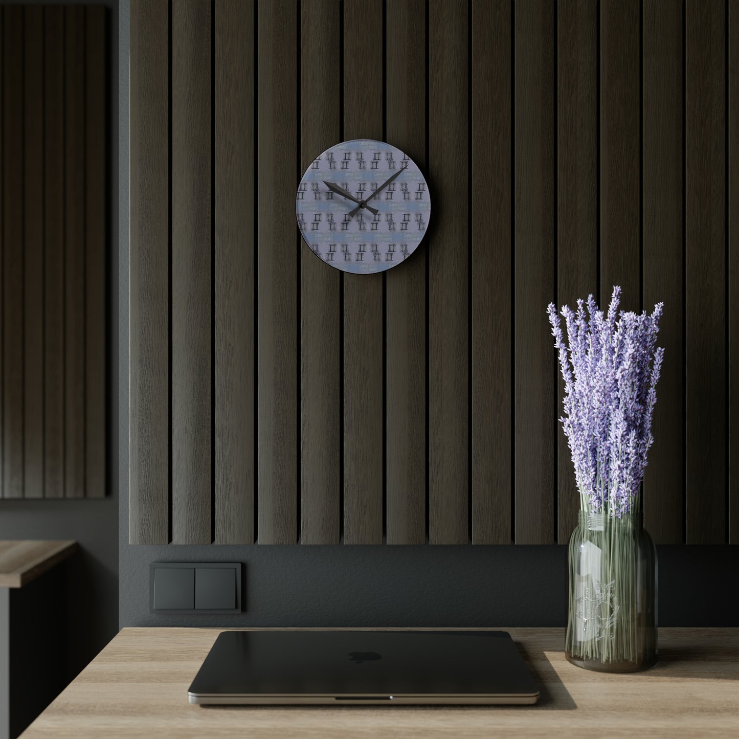 GEMINI Glyph Print Wall Clock (Gemini)
