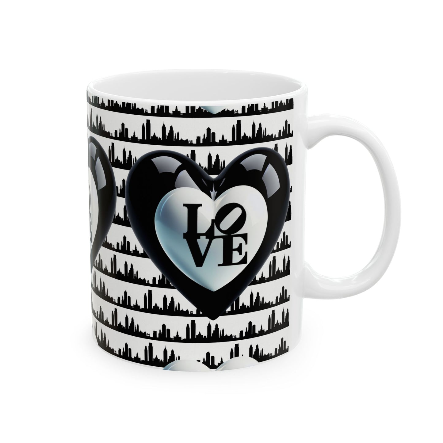 Philly Love Cityscape Ceramic Mug - 11oz & 15oz Coffee Cup