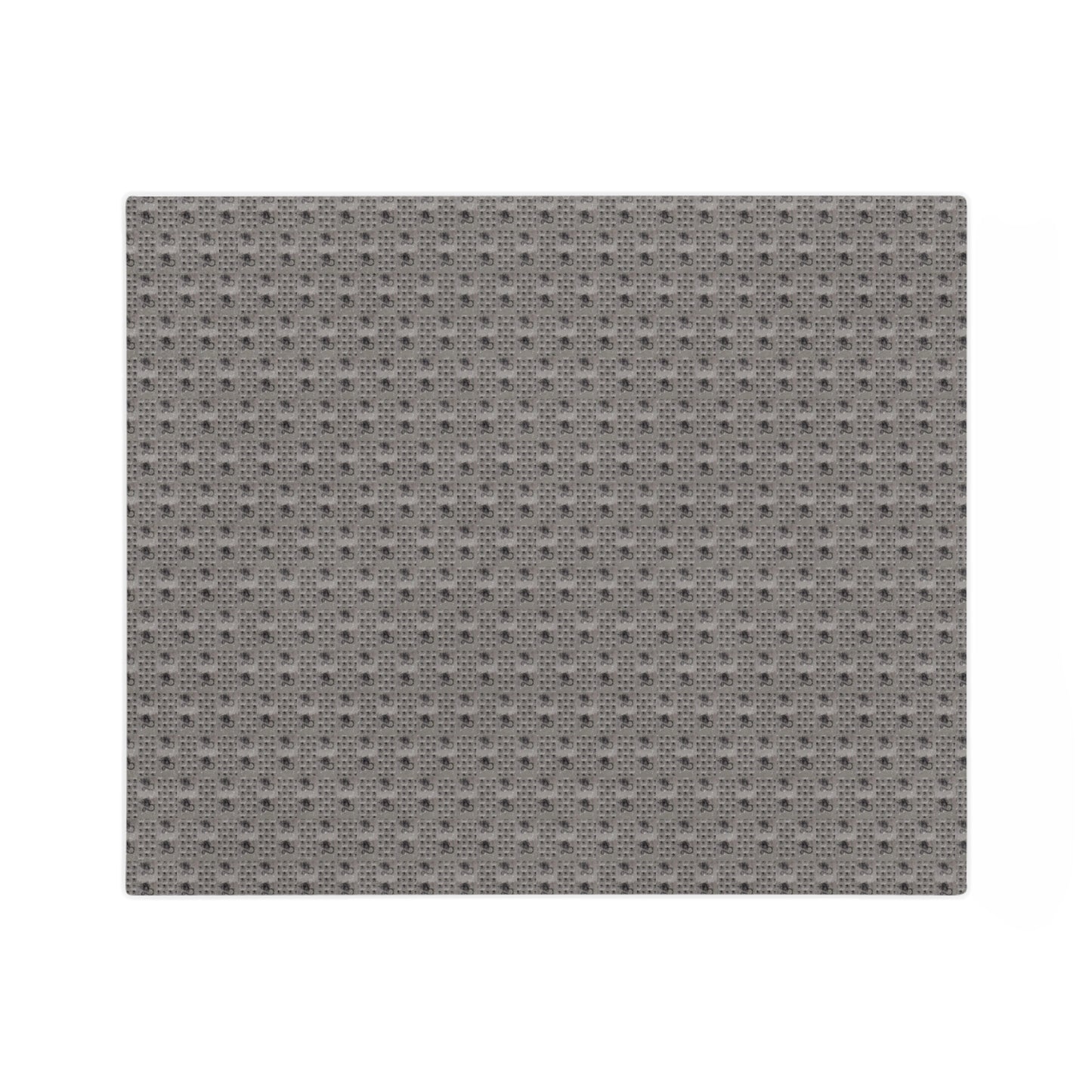 Leo Glyph Print Minky Velveteen Blanket